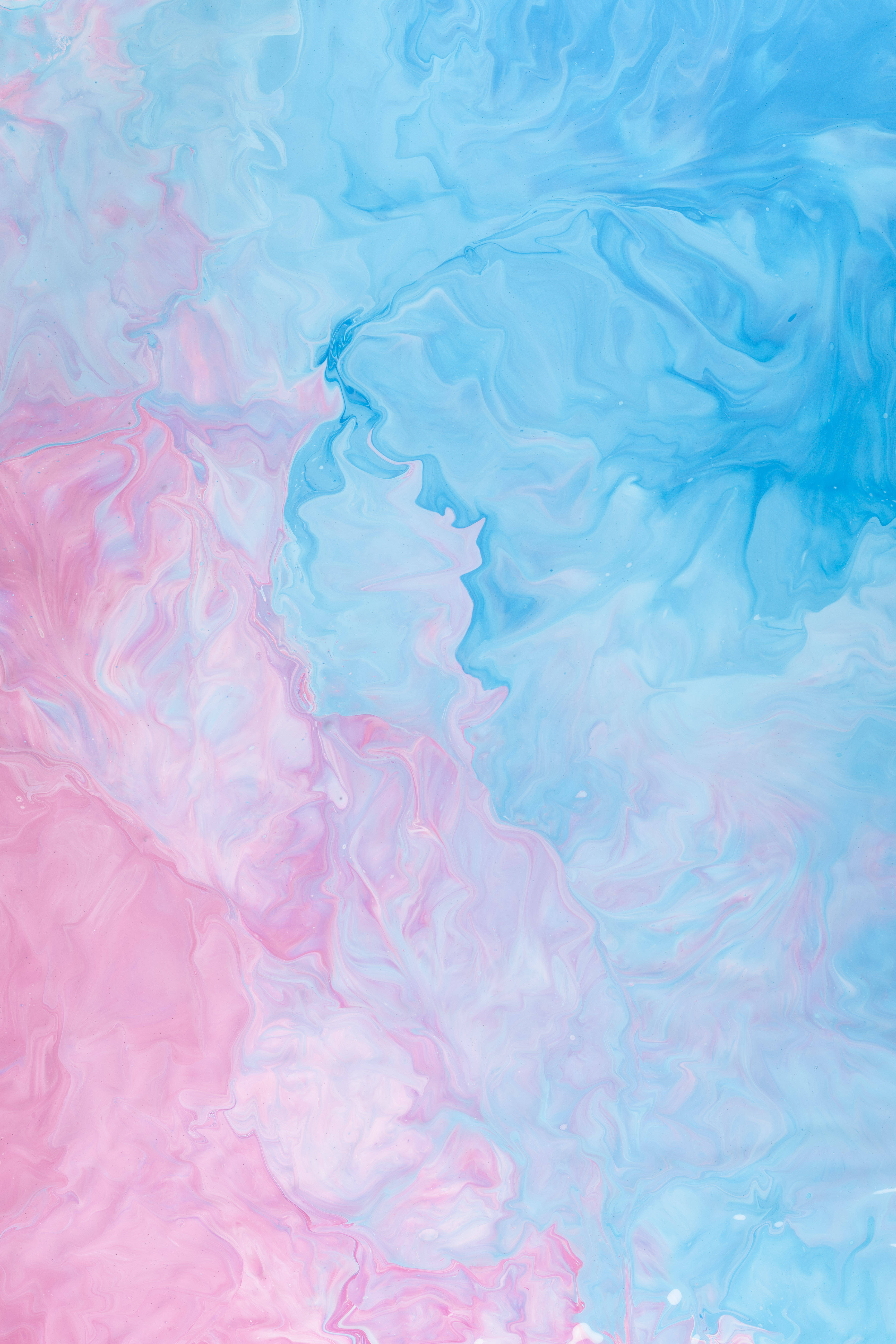 pink, blue, abstract painting, 5K Phone Wallpaper