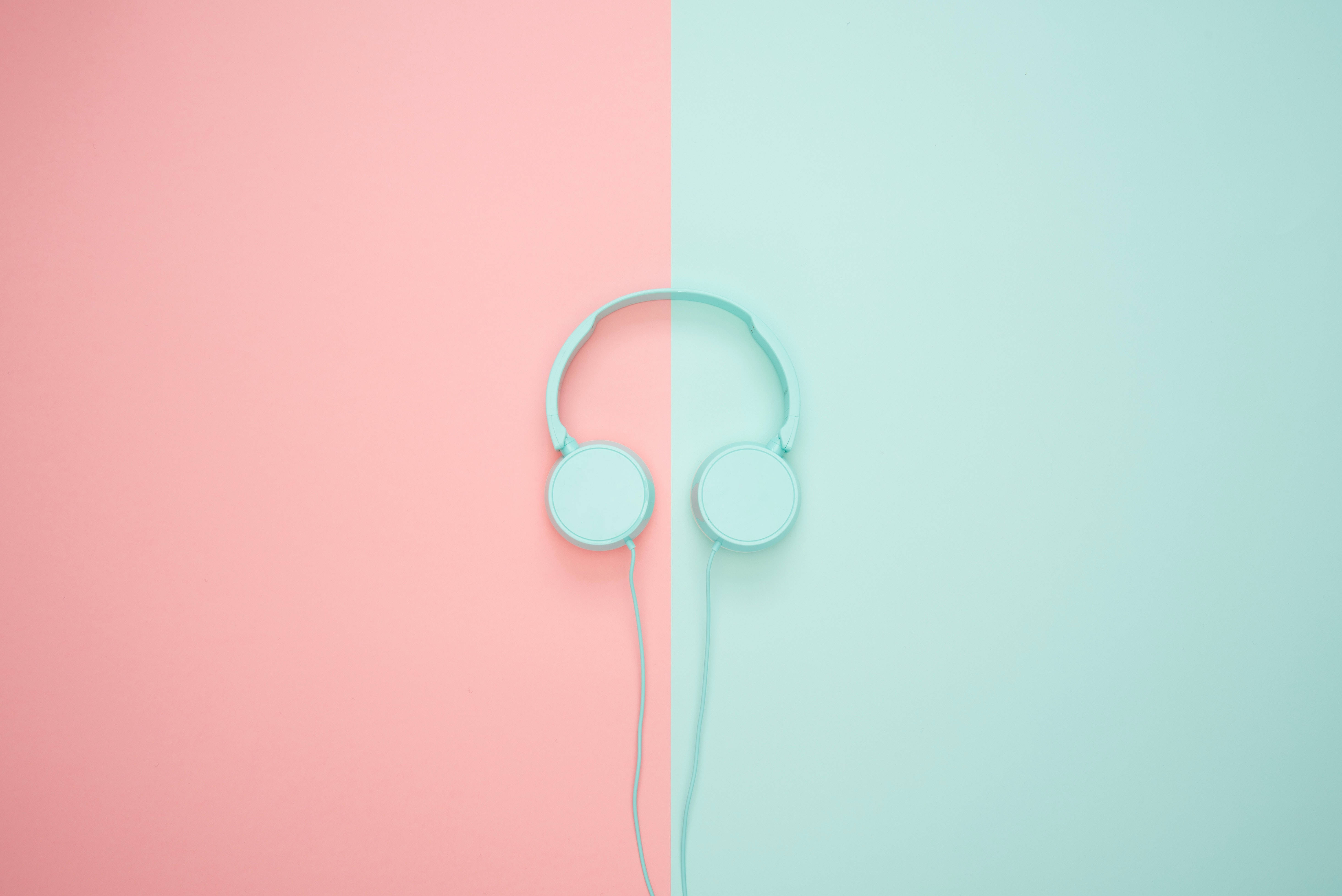 pastel pink, mint green, light blue, 5K Desktop Wallpaper