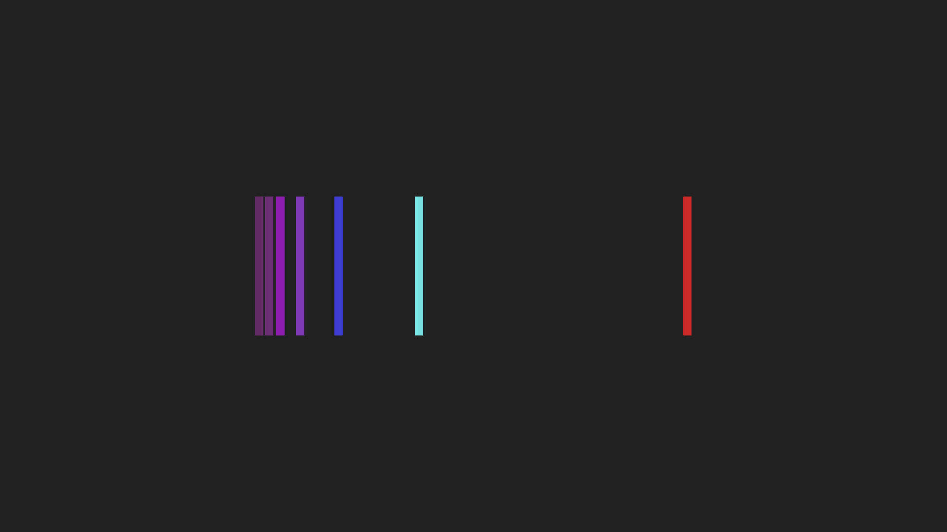 minimalist abstract, seven colorful lines, vertical bars, Full HD Desktop Wallpaper