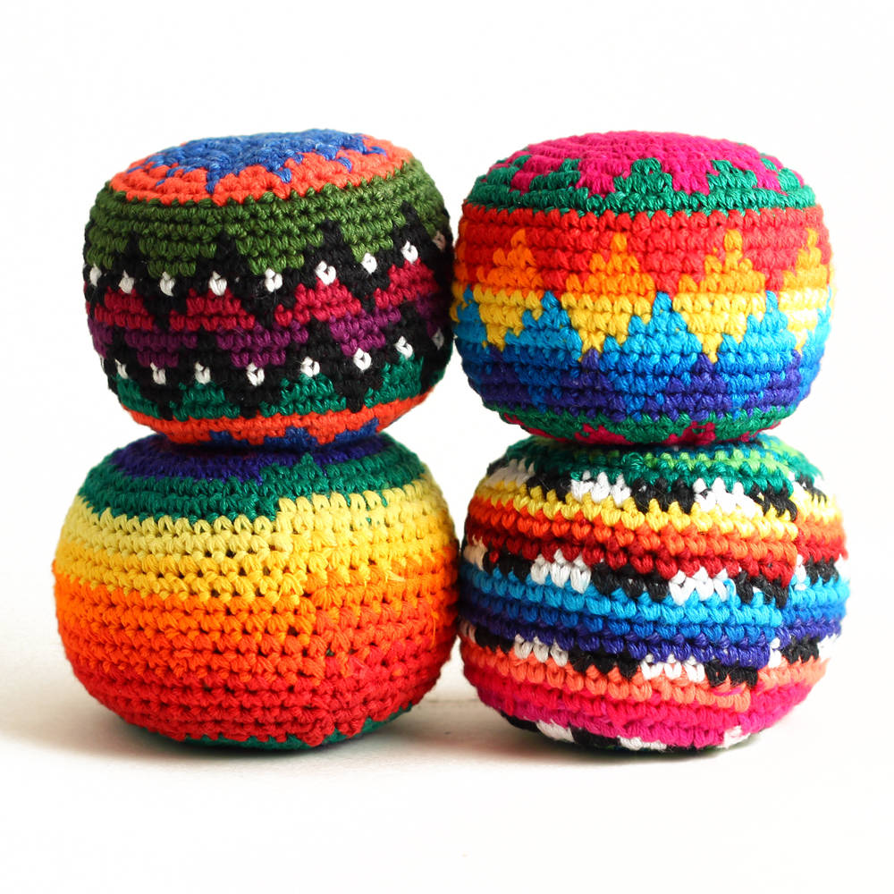 hacky sack, crochet, vibrant colors, SD Desktop Wallpaper