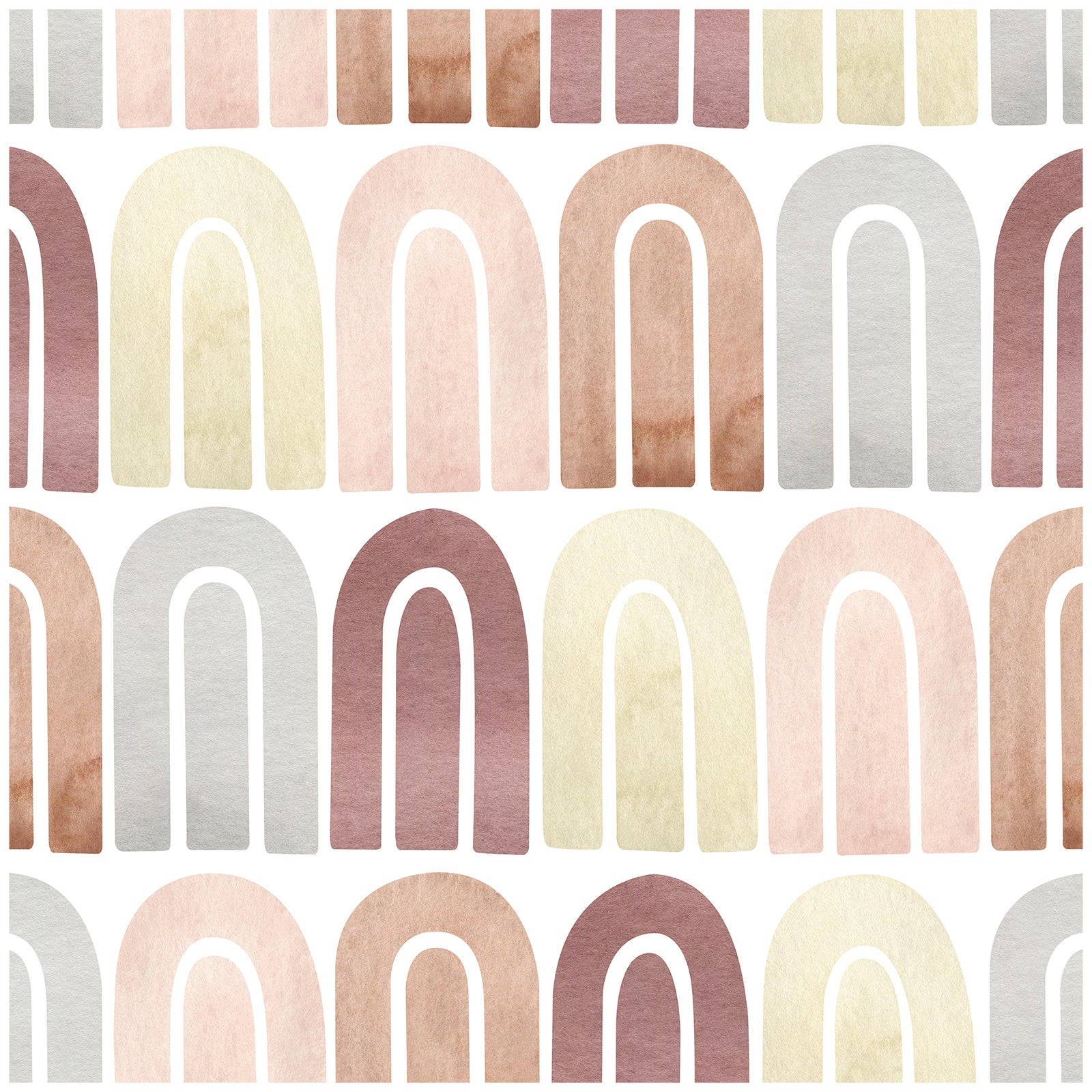boho rainbow, soft earthy tones, watercolor pattern, HD Desktop Wallpaper