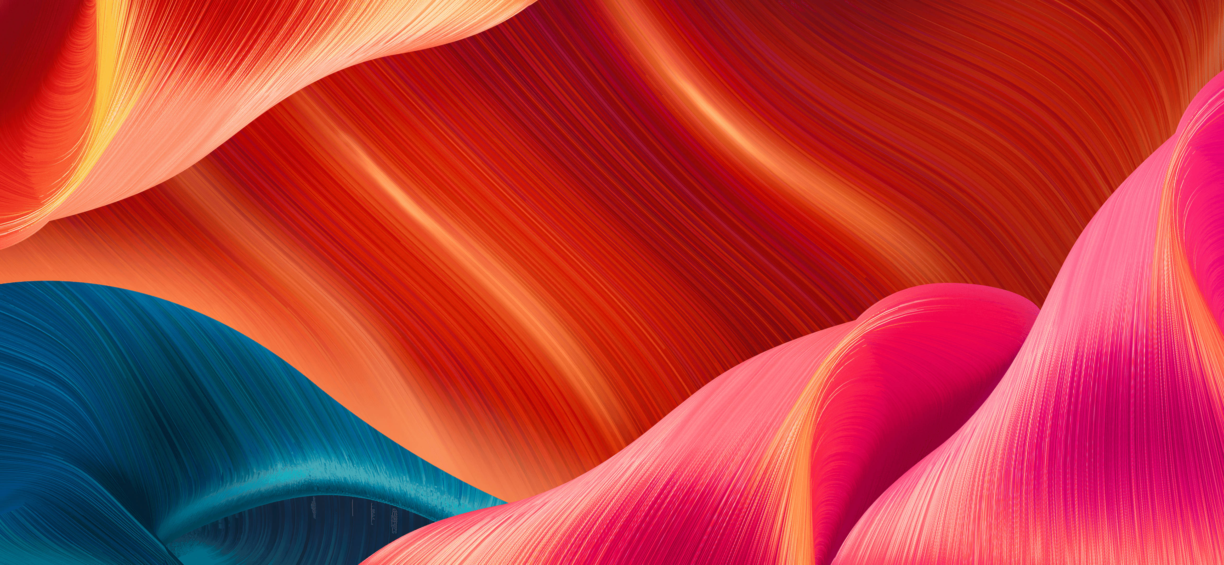 red, orange, pink, 4K Desktop Wallpaper