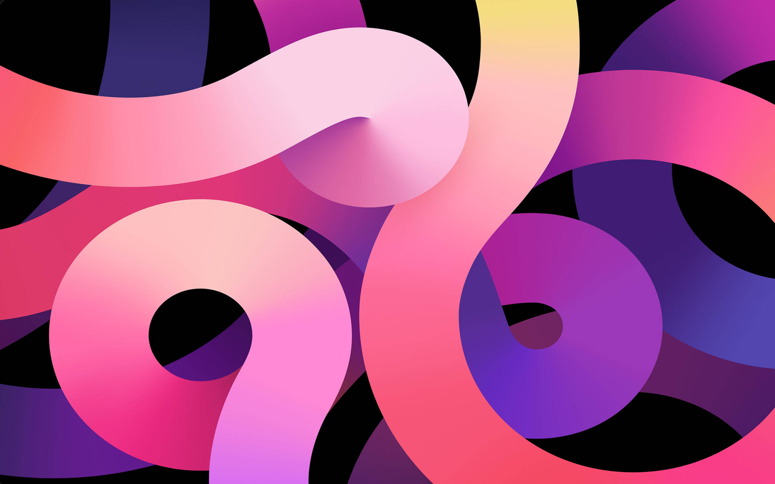iPad Air 4, pink, purple, 2K Desktop Wallpaper