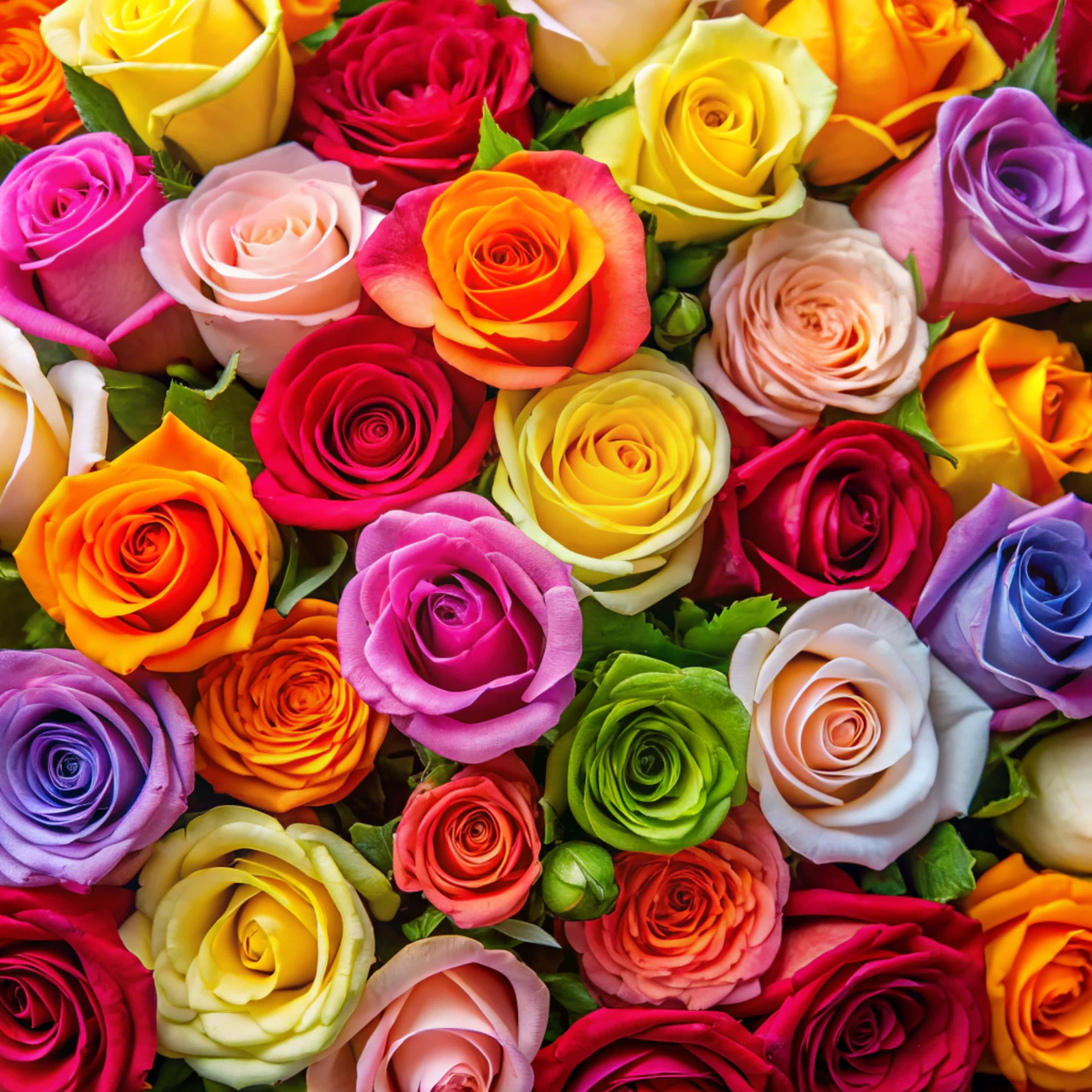 rose flowers, pink, yellow, 4K Desktop Wallpaper