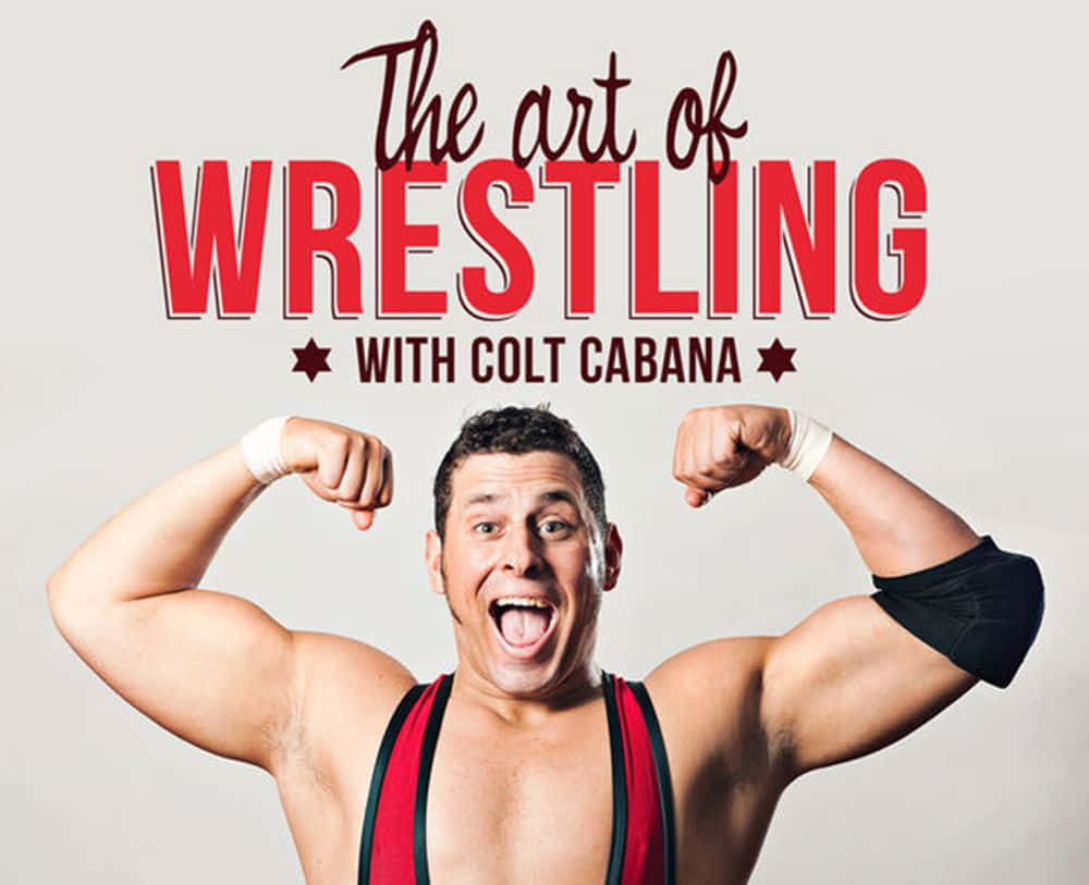 Colt Cabana, red and black singlet, bold text, SD Desktop Wallpaper