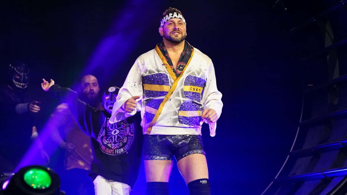Colt Cabana, white jacket, purple and yellow accents, SD Desktop Wallpaper