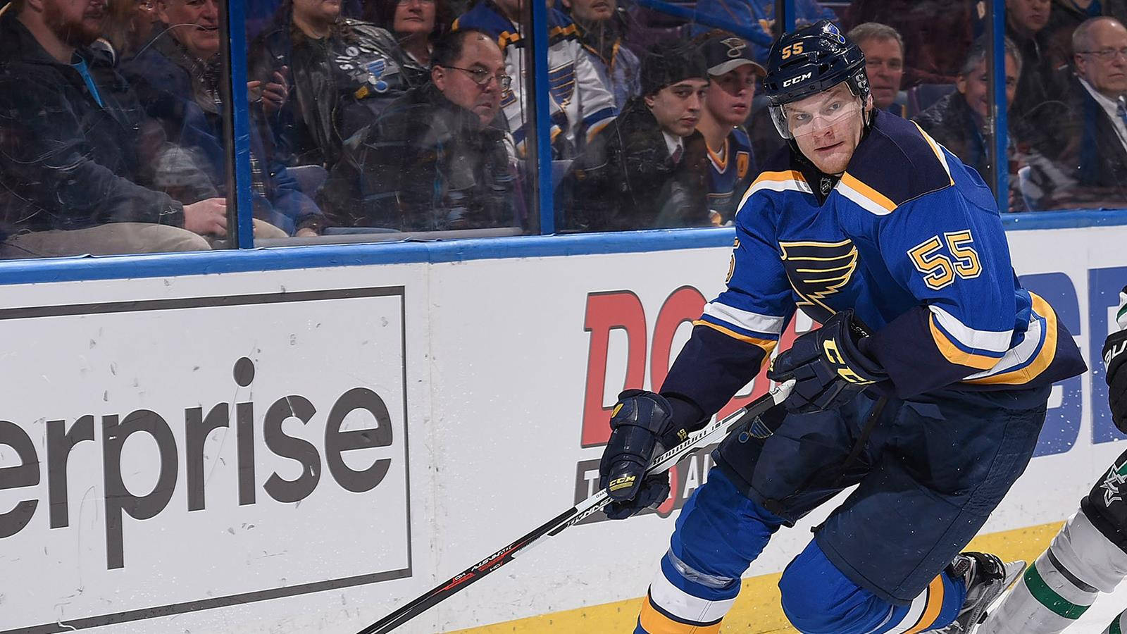 Colton Parayko, blue and gold uniform, number 55, HD Desktop Wallpaper