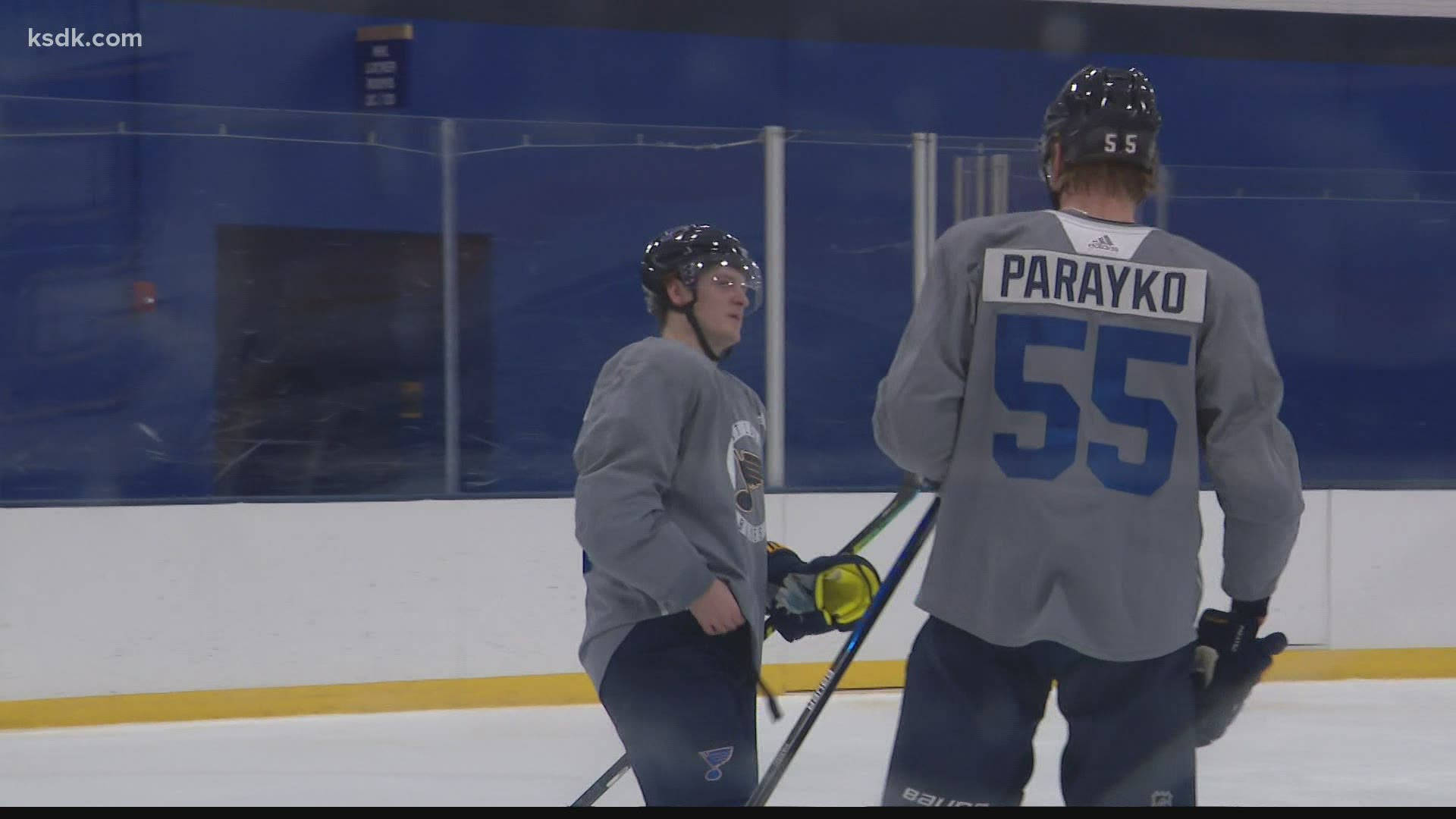 Colton Parayko, number 55, gray jerseys, Full HD Desktop Wallpaper