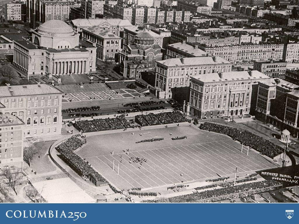 Columbia University, 1920, aerial view, SD Desktop Wallpaper