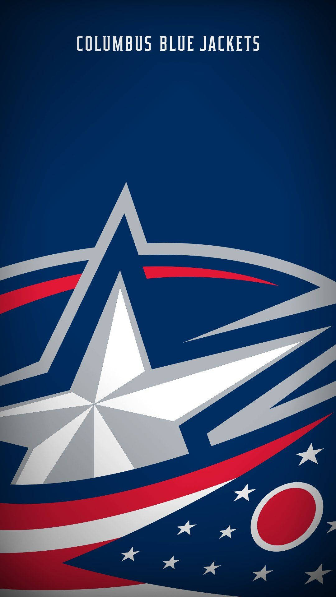 Columbus Blue Jackets, logo, bold star, Full HD Phone Wallpaper