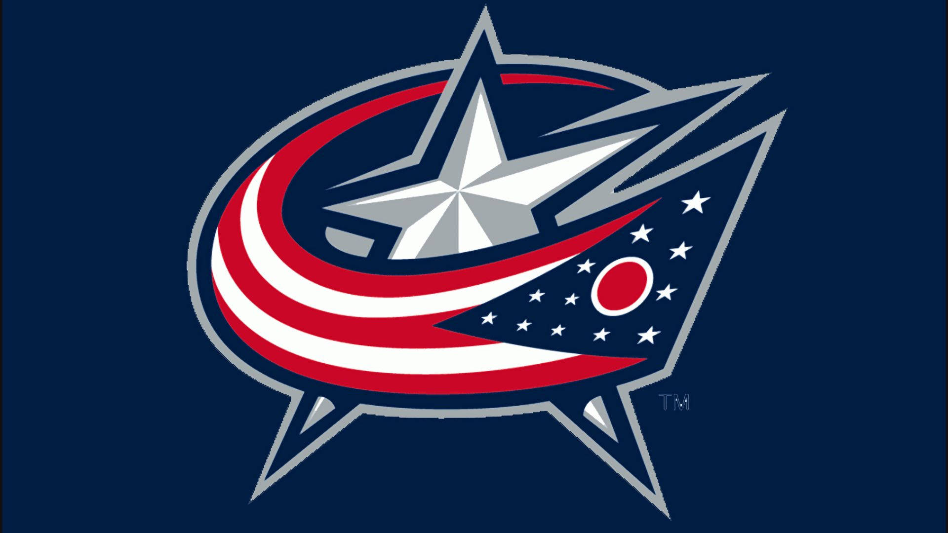 Columbus Blue Jackets, red white and blue stripes, stars, Full HD Desktop Wallpaper