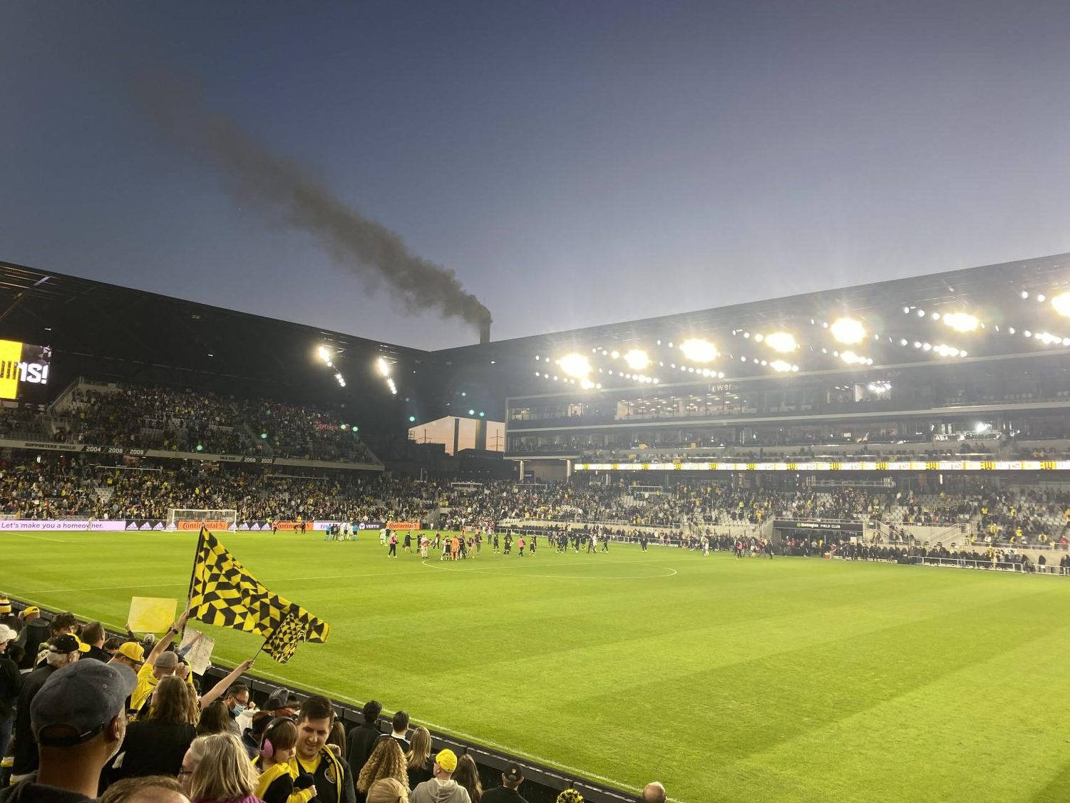 Columbus Crew, soccer stadium, dusk, HD Desktop Wallpaper