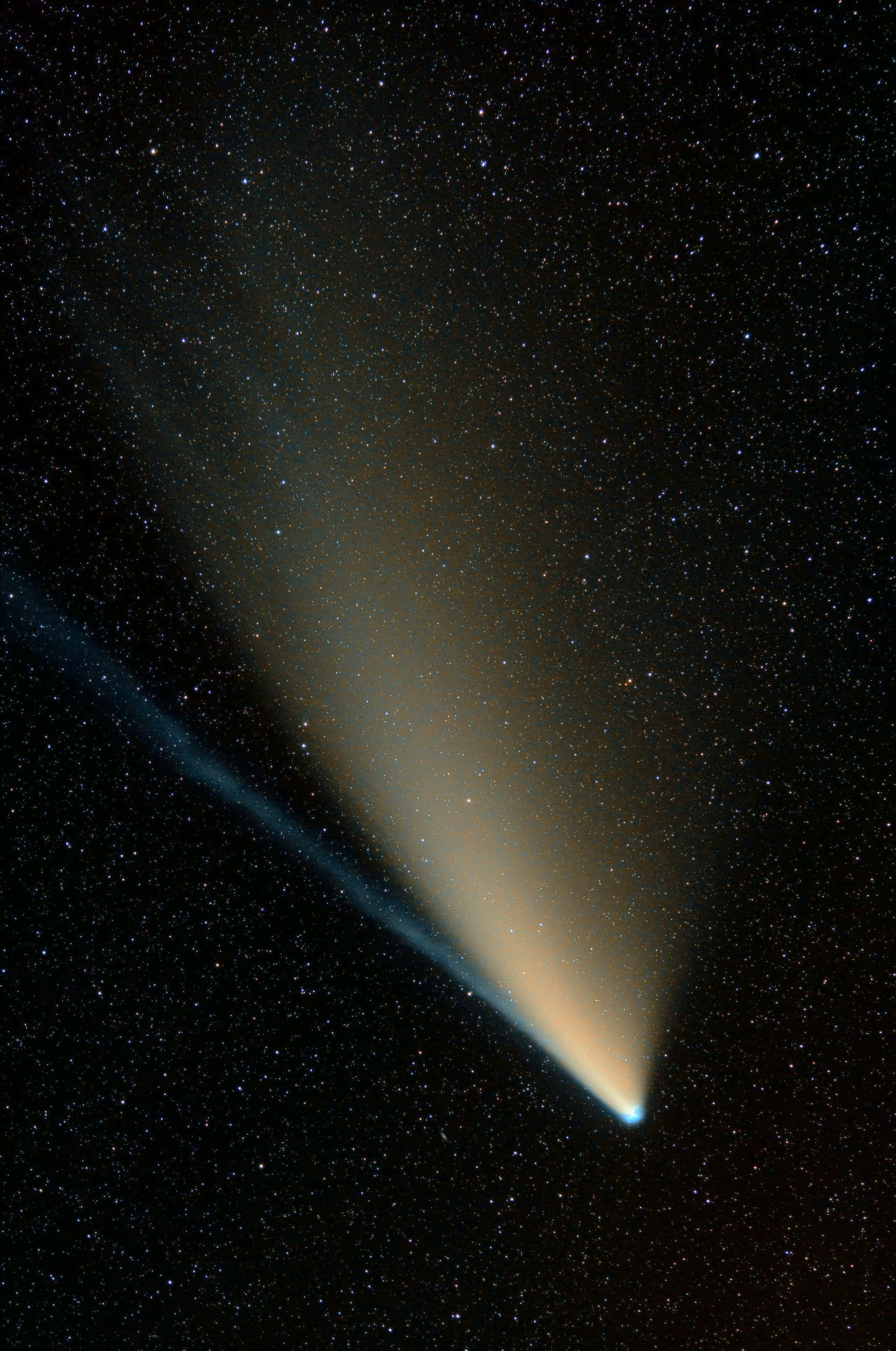 Comet, Night Sky, Star-filled, 2K Phone Wallpaper