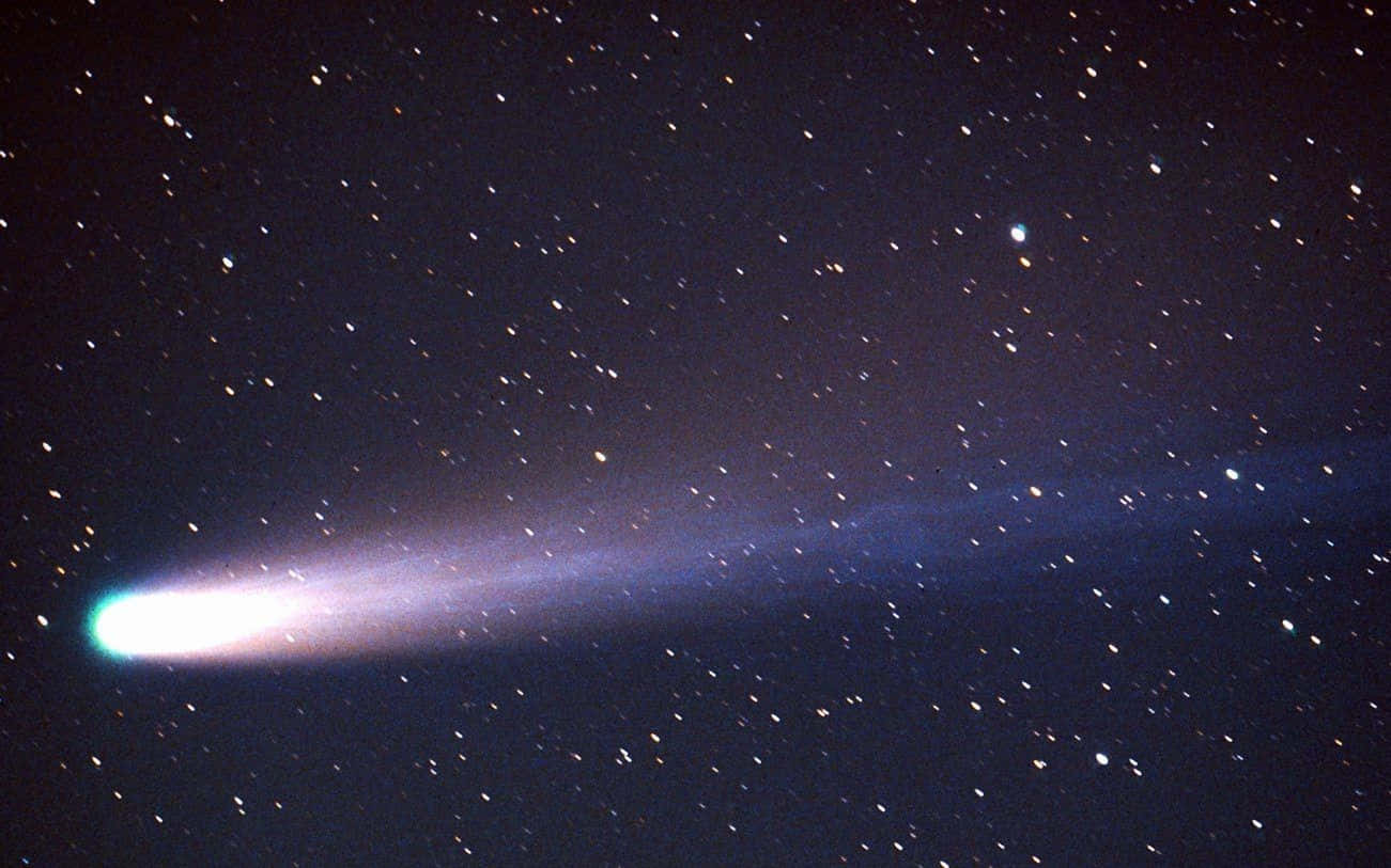 comet 1301 x 813, comet, starry night sky, HD Desktop Wallpaper