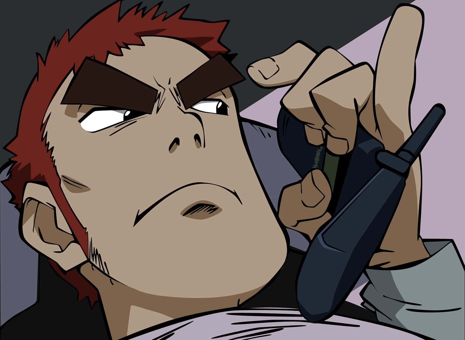 Commander Amarao, Fooly Cooly Wallpaper, red hair, HD Desktop Wallpaper