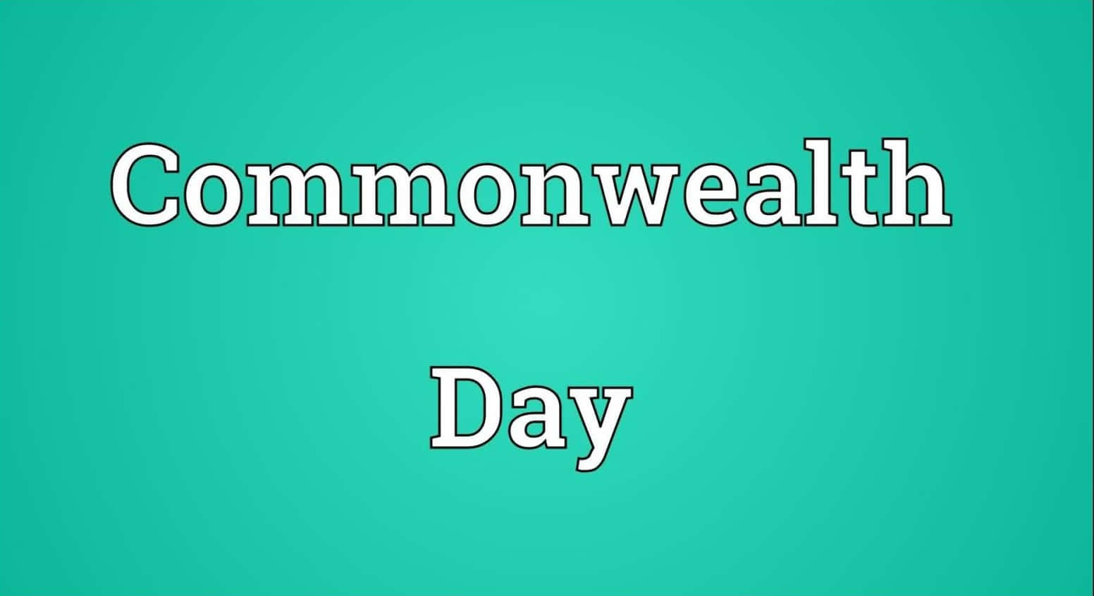 Commonwealth Day, teal, white, HD Desktop Wallpaper