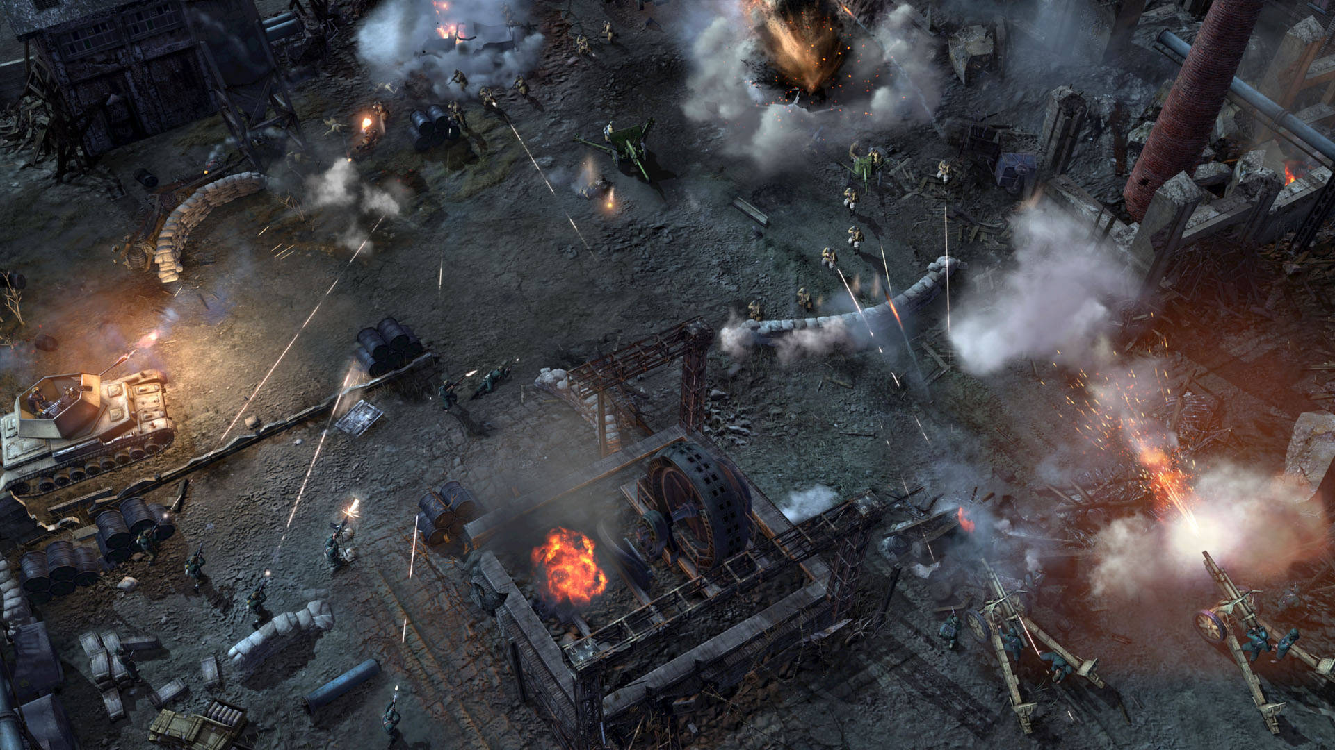 Company Of Heroes 2, tanks, soldiers, Full HD Desktop Wallpaper