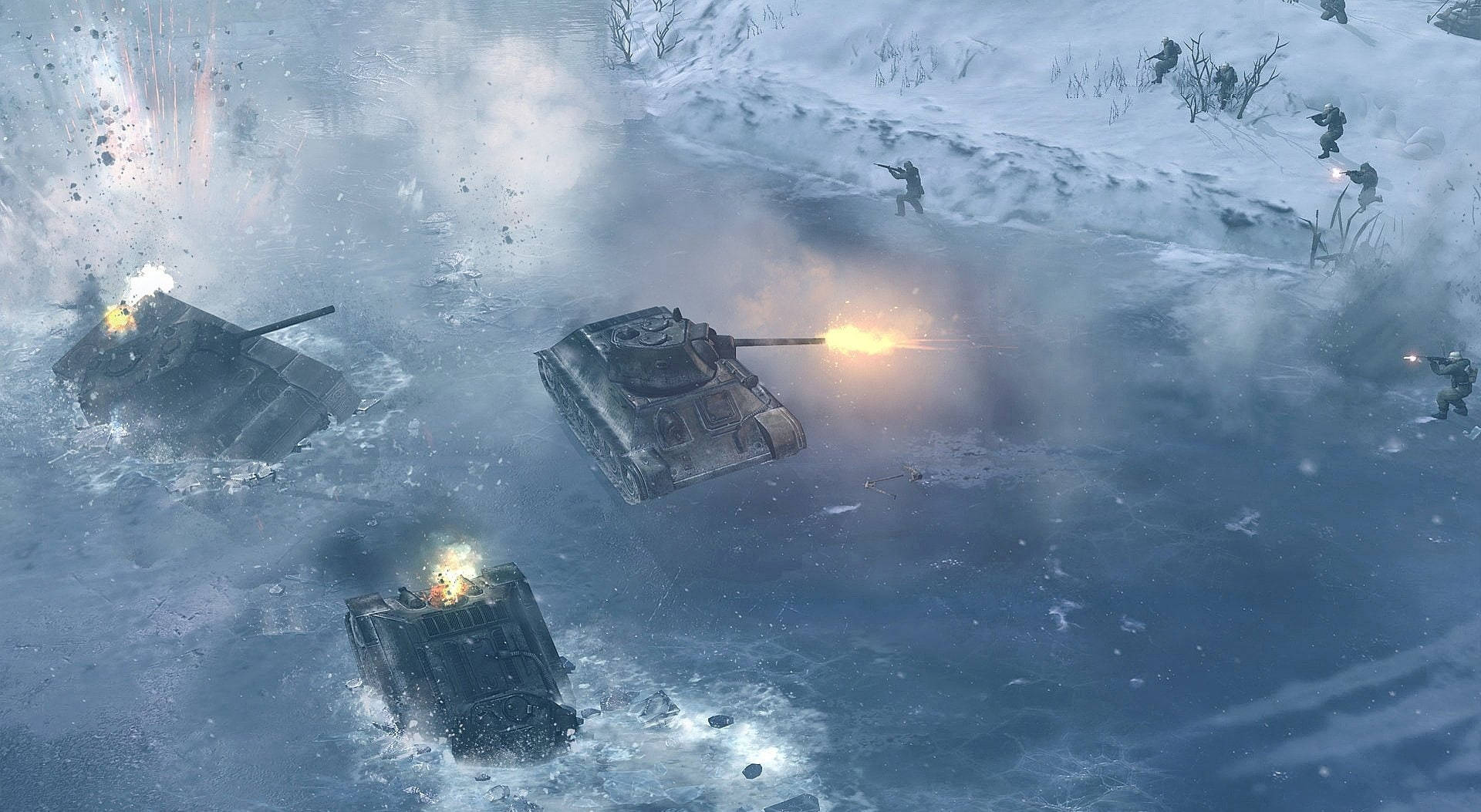 Company Of Heroes 2, tanks, ice, Full HD Desktop Wallpaper