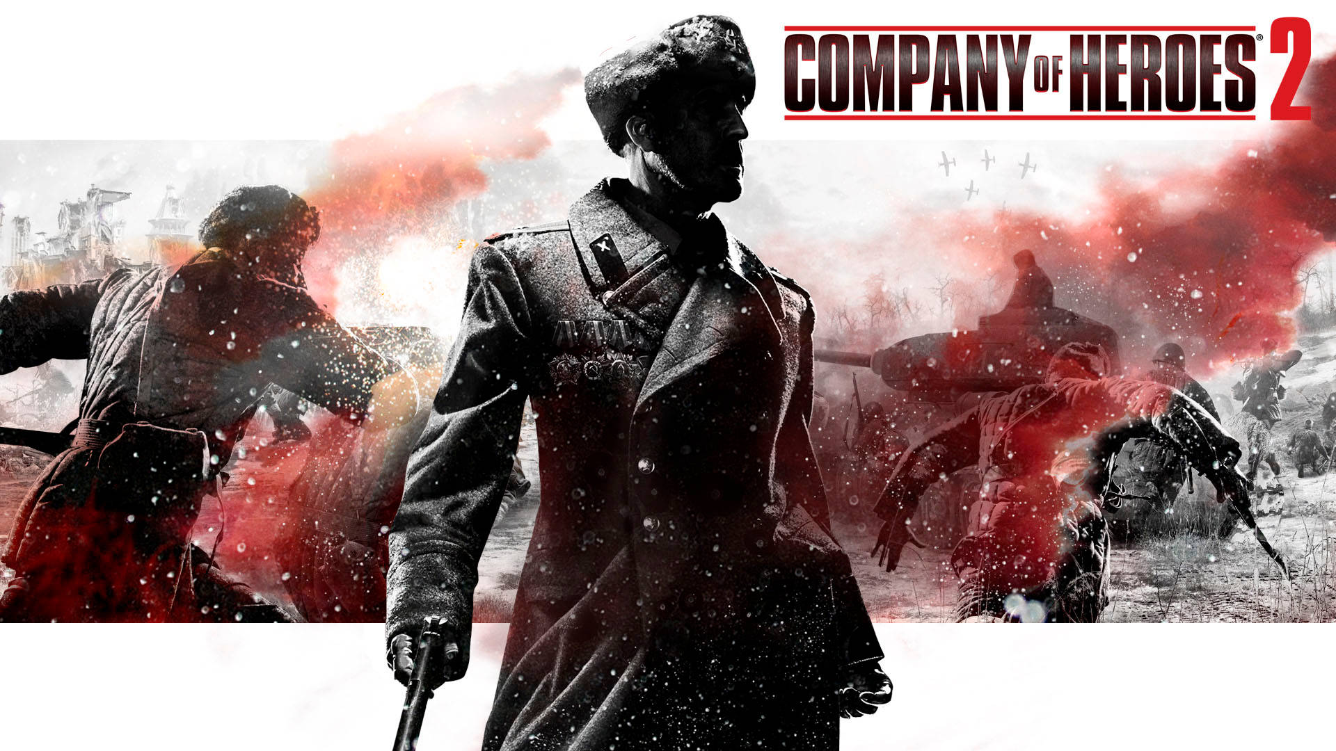 Company Of Heroes 2, winter uniform, snowy battlefield, Full HD Desktop Wallpaper