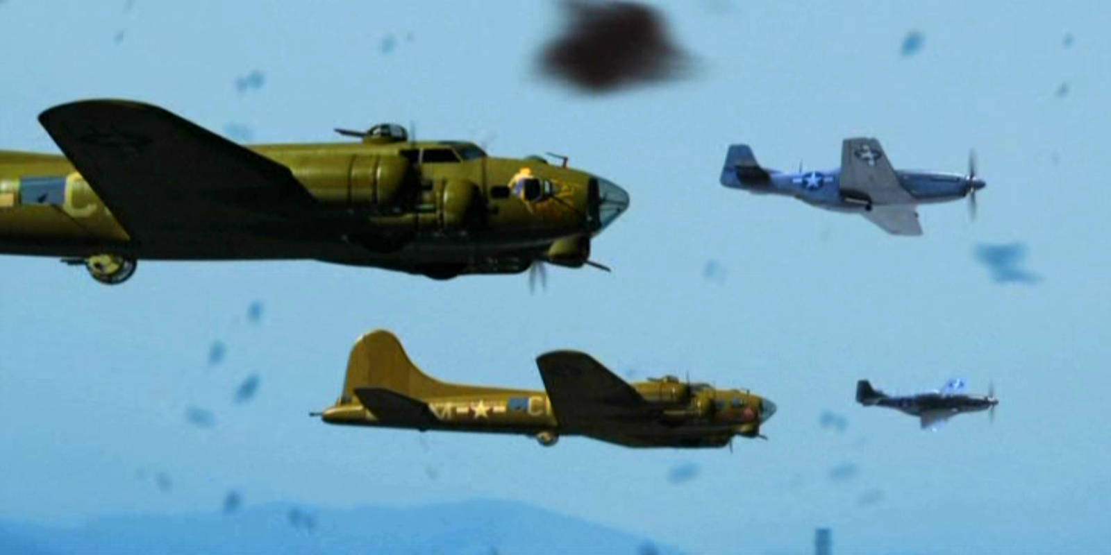 Company Of Heroes, vintage military aircraft, clear blue sky, HD Desktop Wallpaper