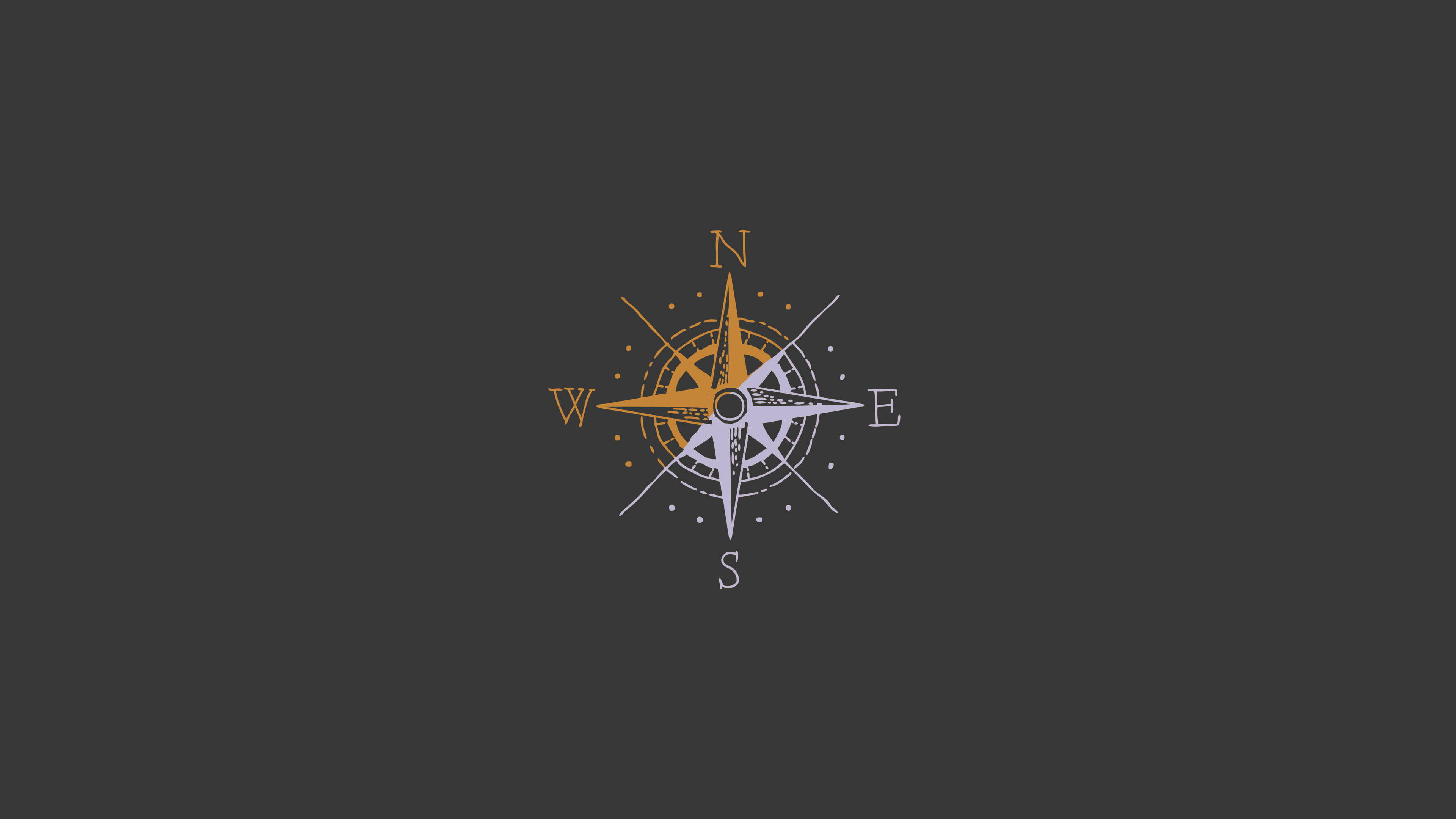 compass rose, gold, silver, 4K Desktop Wallpaper