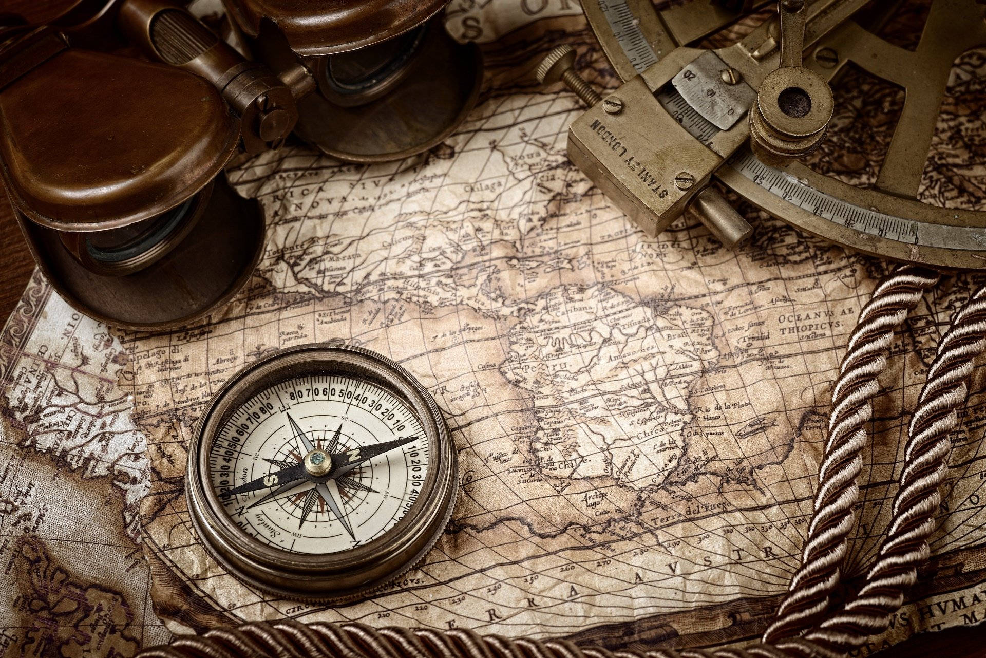 nautical compass, navigational devices, brass compass, Full HD Desktop Wallpaper