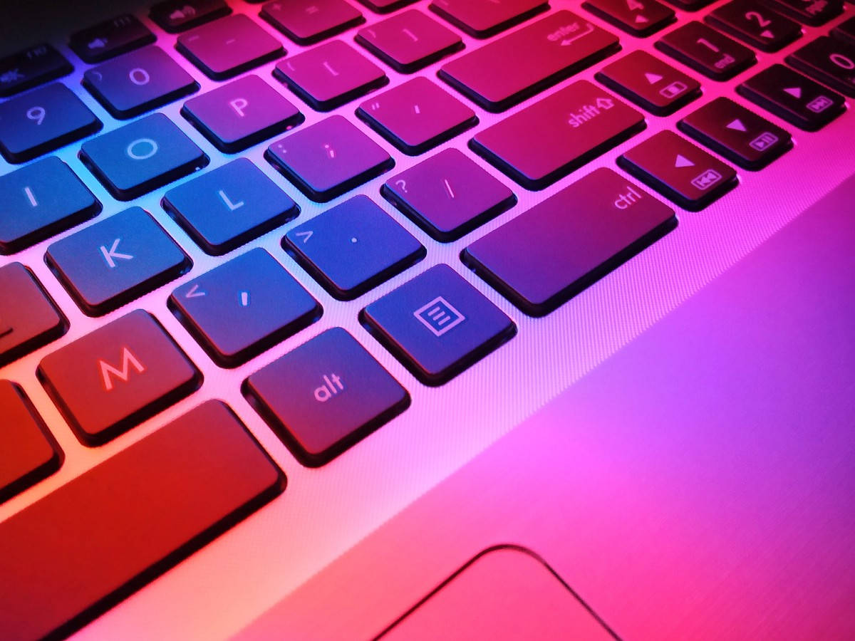 neon, pink, blue, SD Desktop Wallpaper