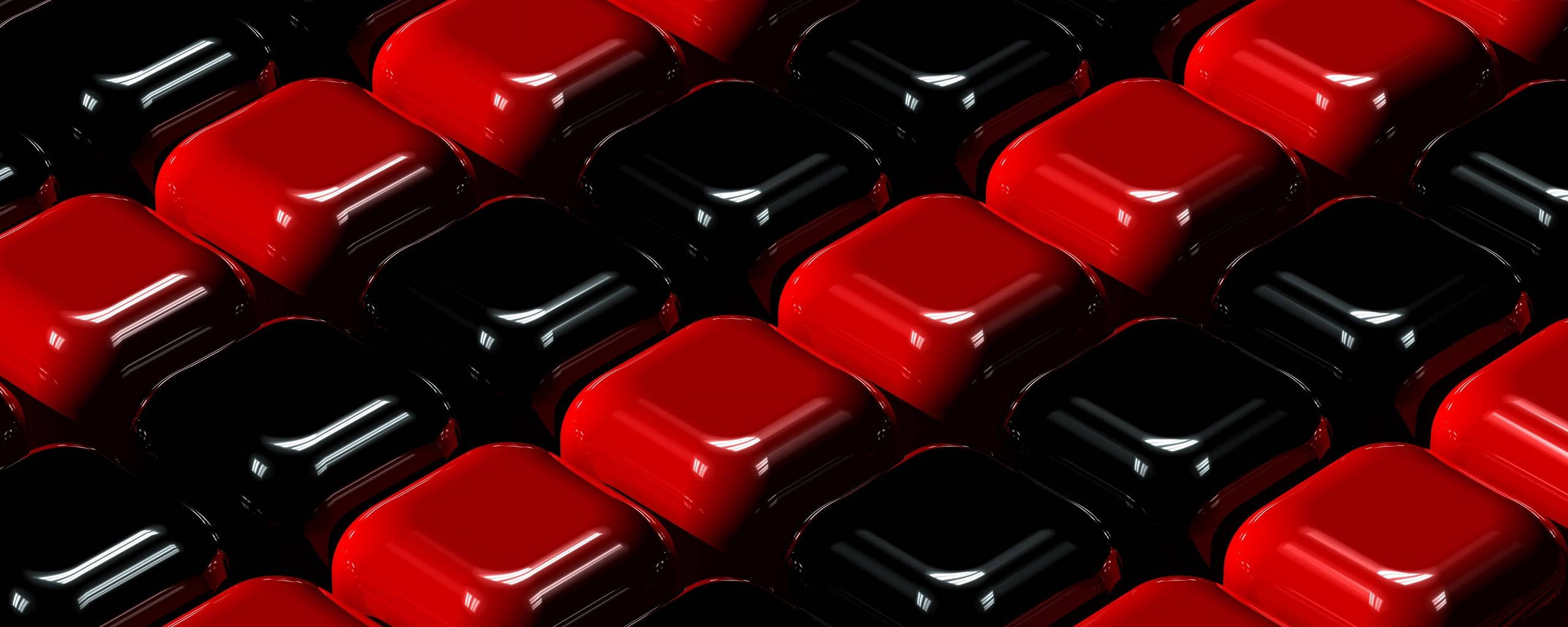 red, black, glossy, 2K Desktop Wallpaper