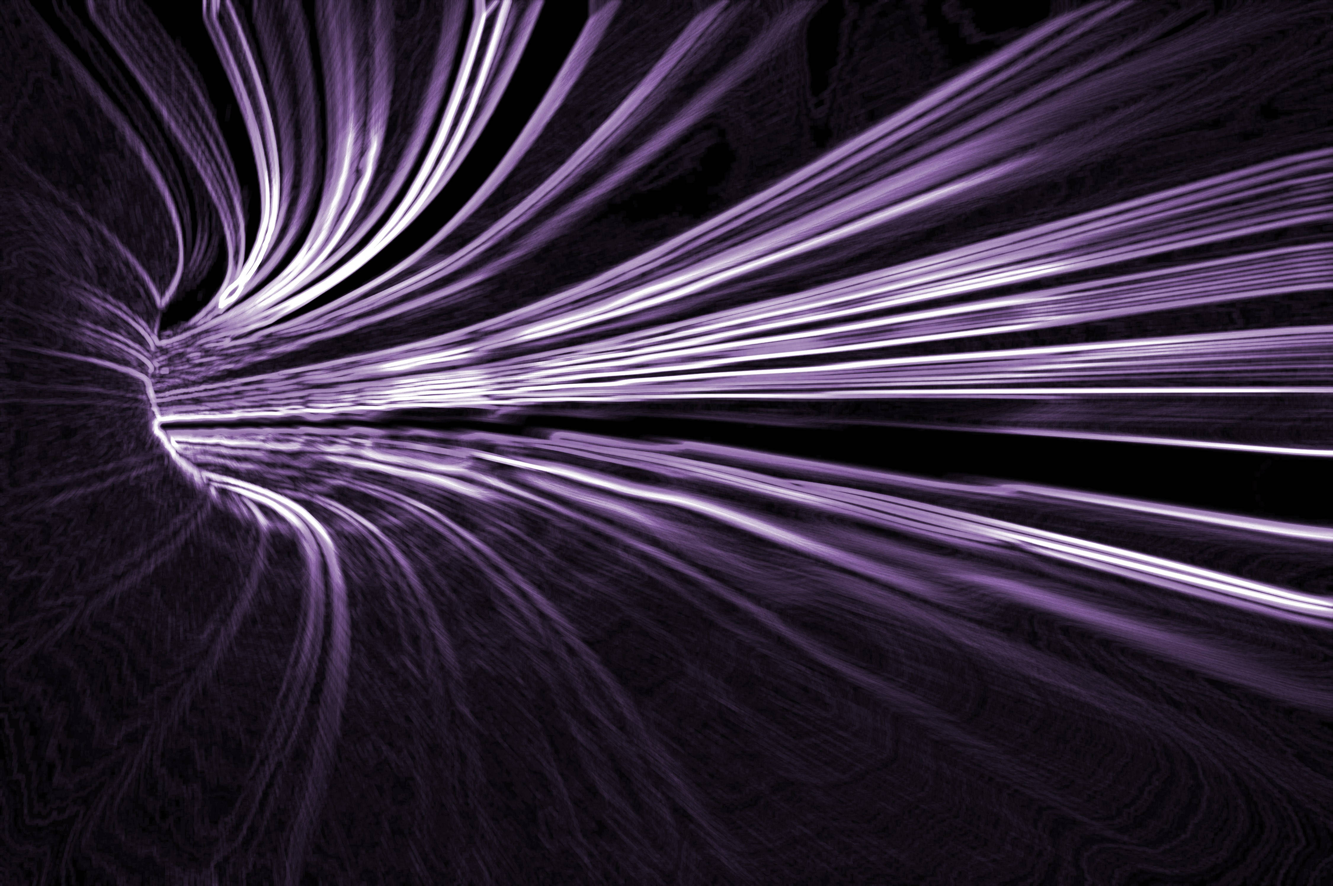 abstract purple lights, vivid purple light streaks, central vortex, 4K Desktop Wallpaper