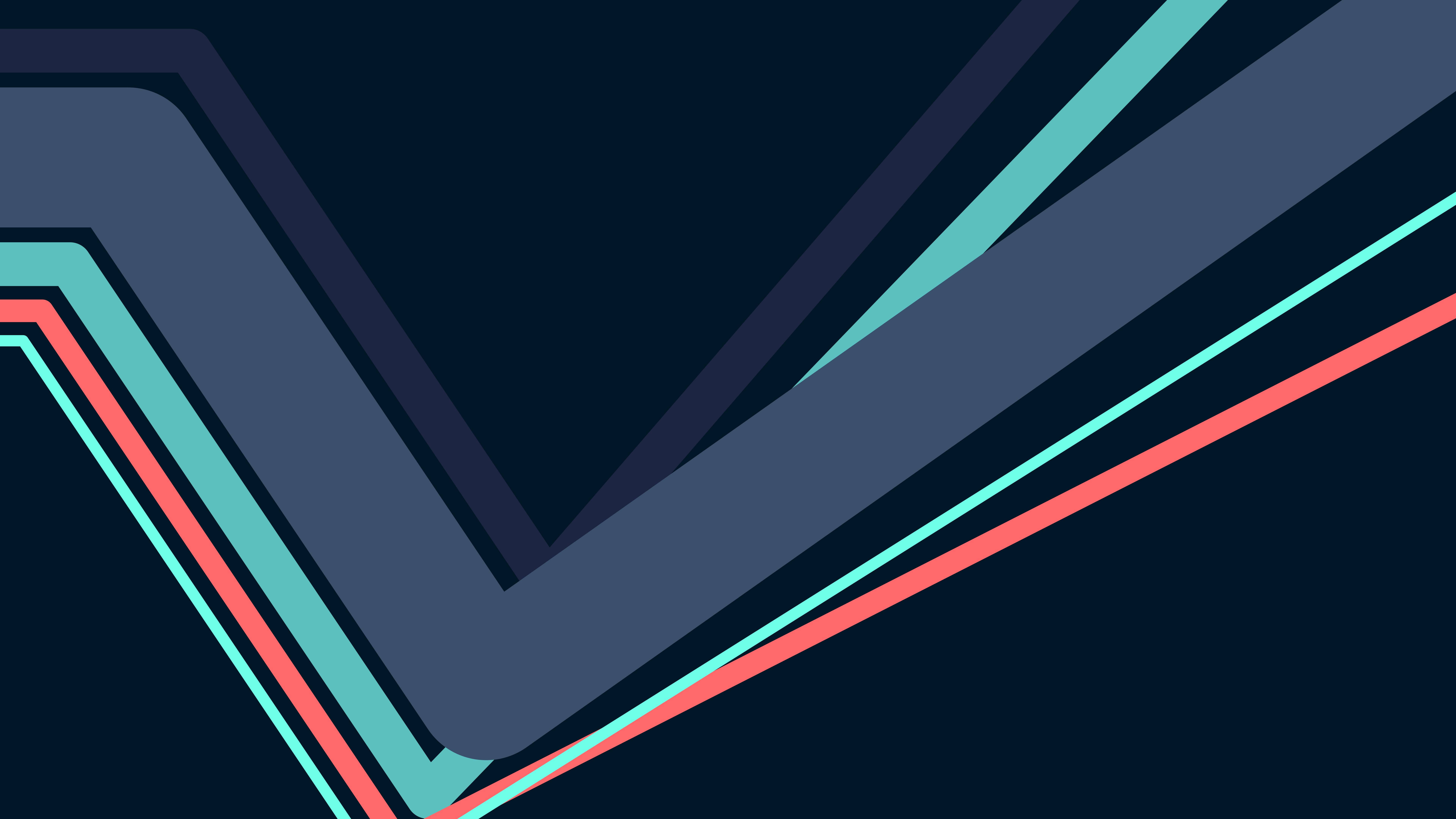 teal coral, navy blue, dark background, 8K Desktop Wallpaper