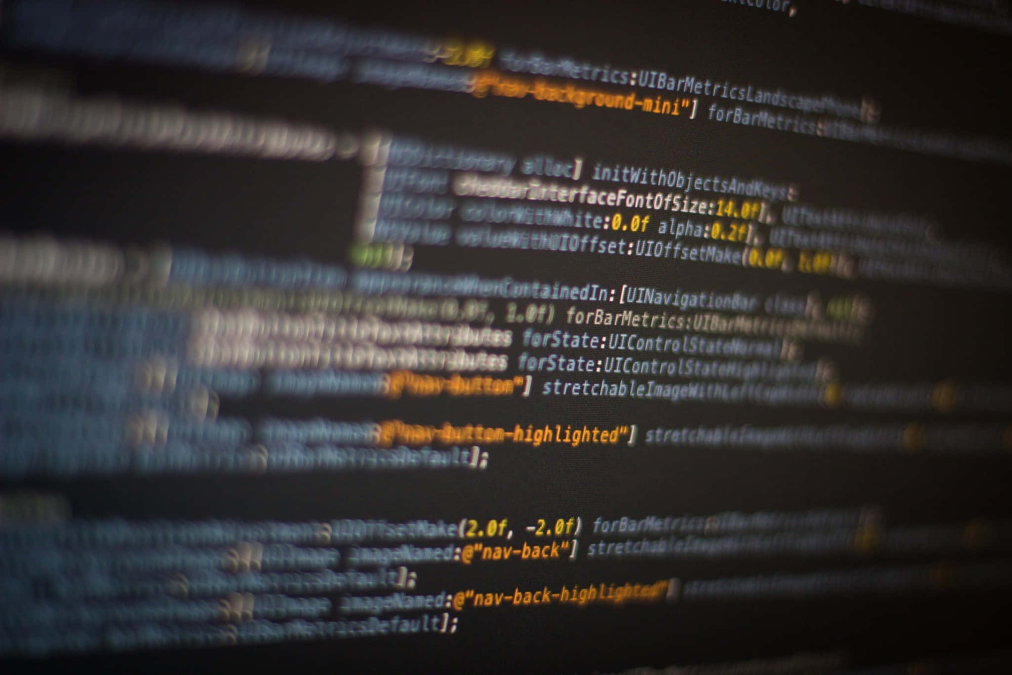 Computer Science, glowing code, dark screen, Full HD Desktop Wallpaper