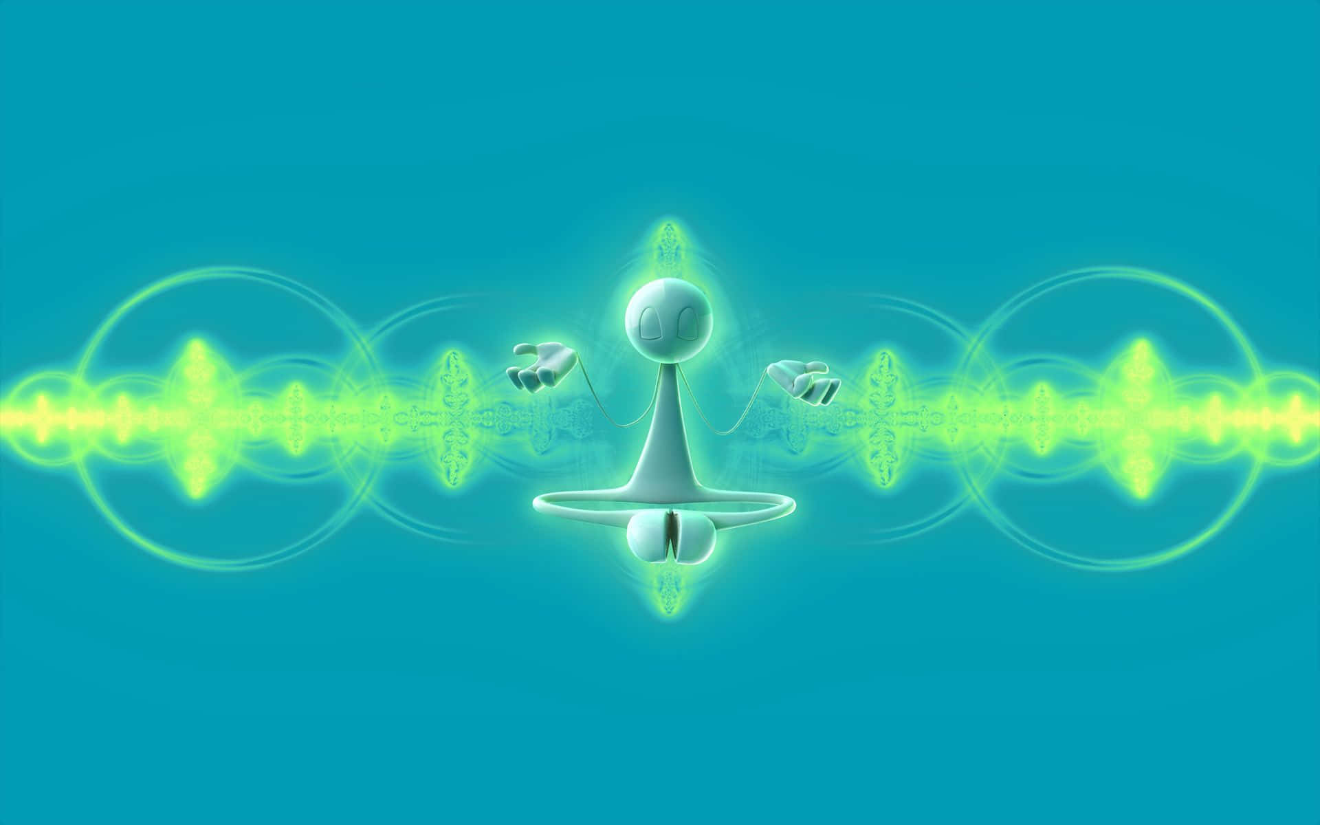 Concentration, 1920 x 1200, glowing white stick figure, Full HD Desktop Wallpaper
