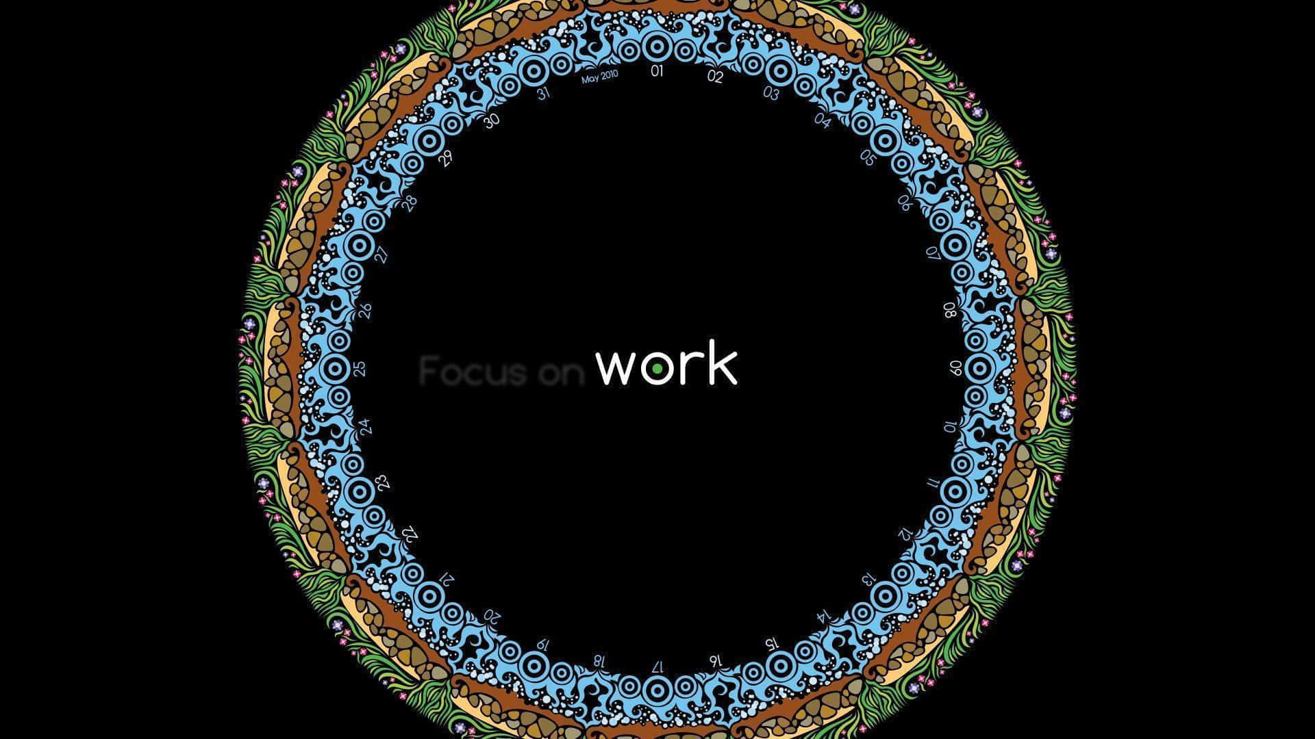 Concentration, mandala, blue brown and green patterns, Full HD Desktop Wallpaper