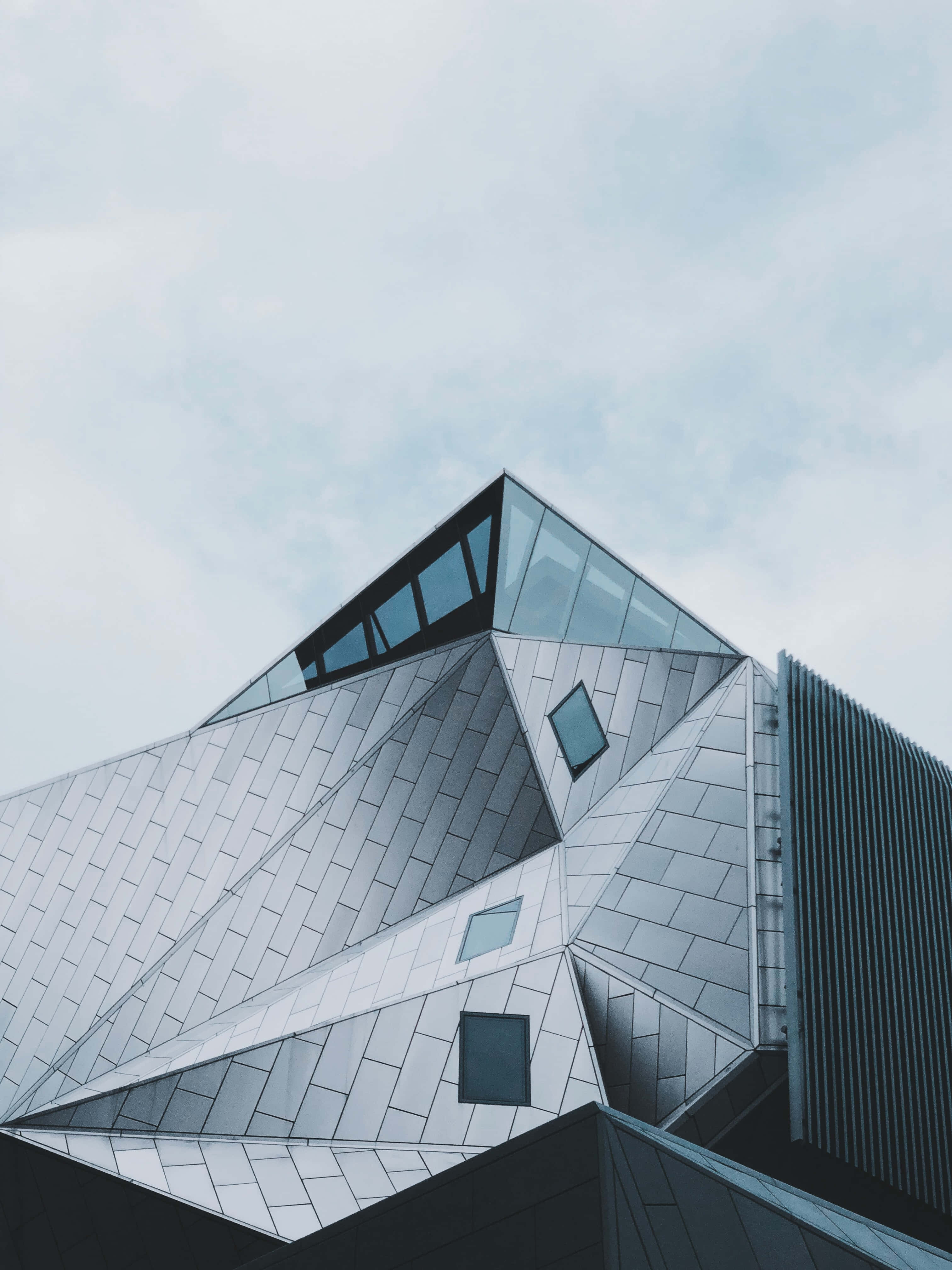 modernism, 3024 x 4032, futuristic geometric building, 4K Phone Wallpaper
