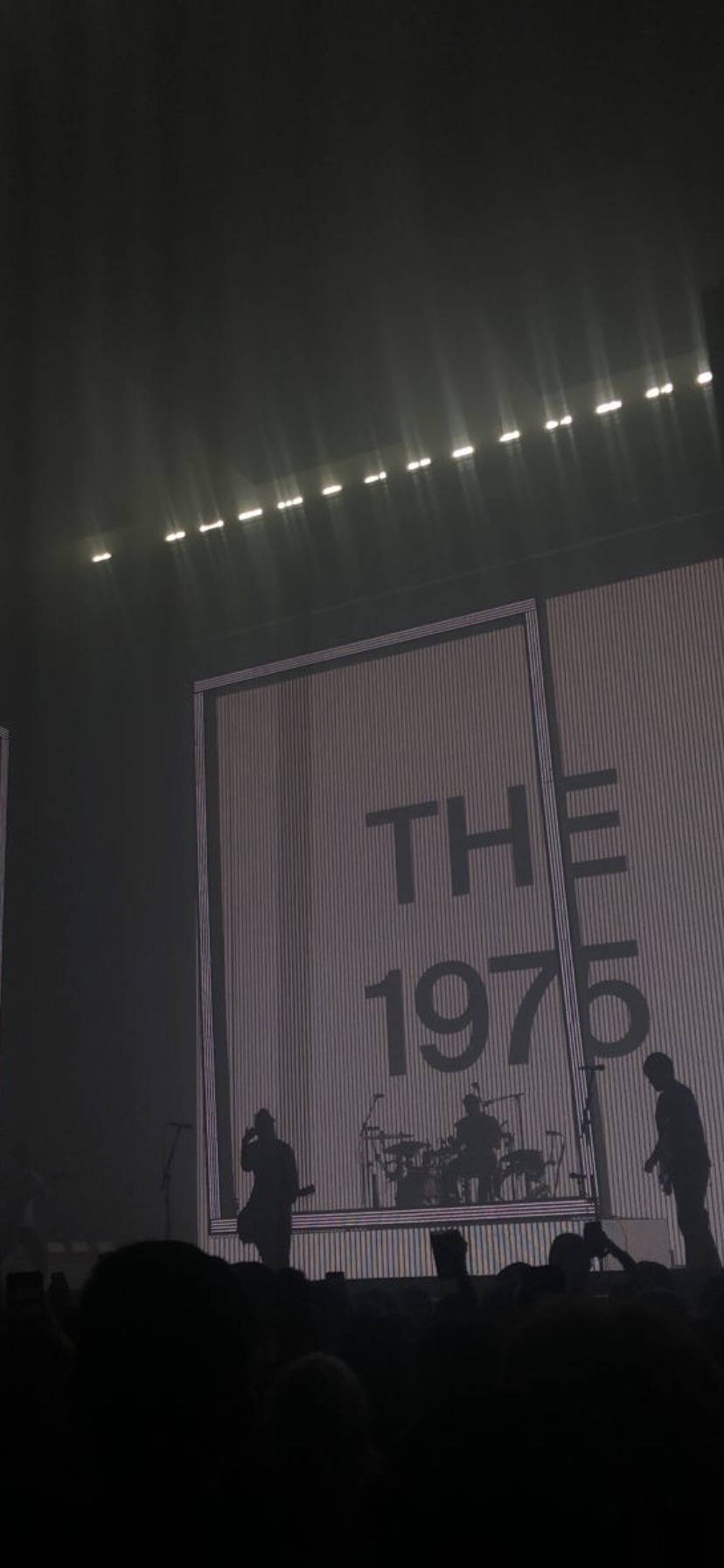 THE 1975, dimly lit stage, bright spotlights, HD Phone Wallpaper