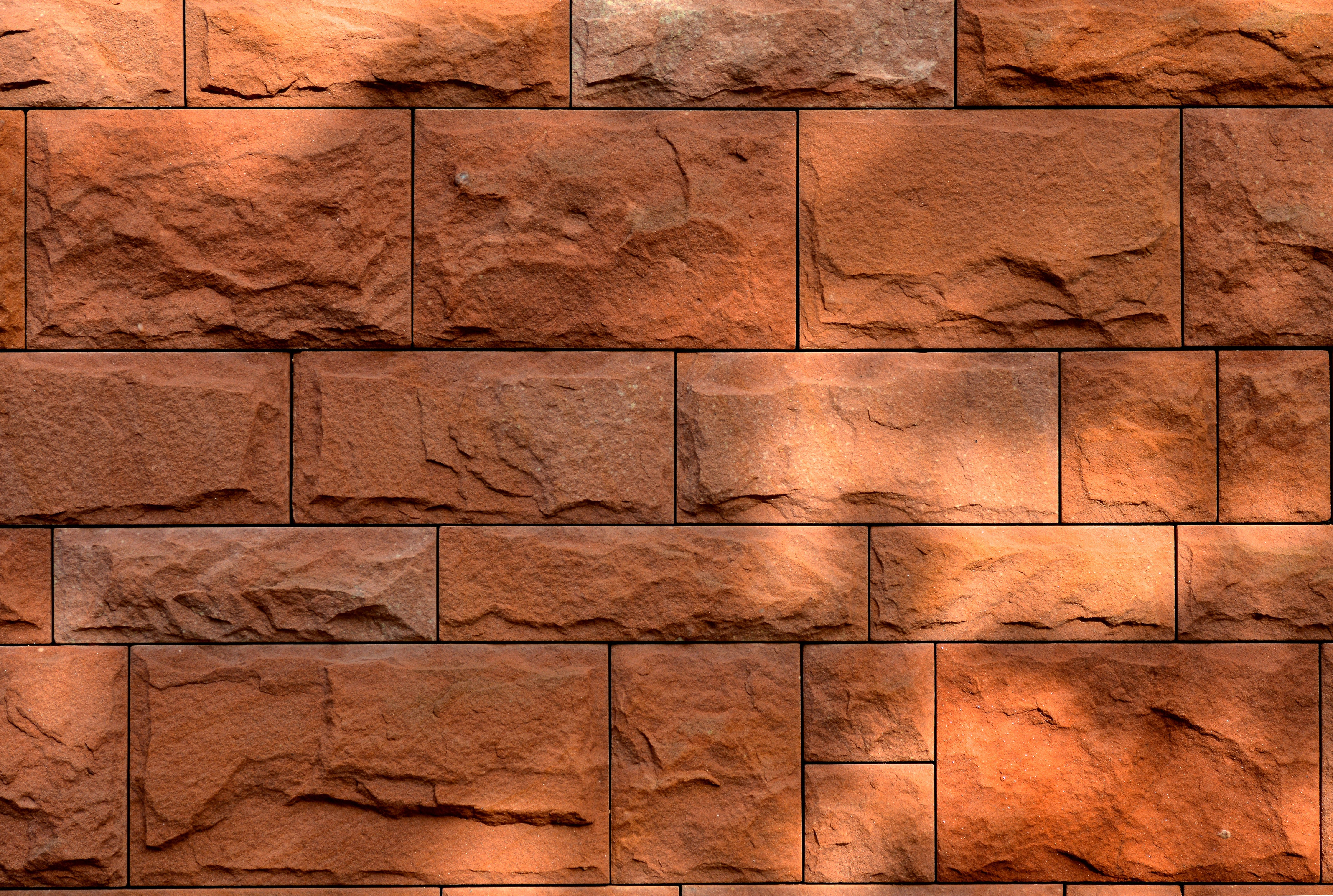 concrete texture, brown brick wall, warm terracotta stone, 5K Desktop Wallpaper
