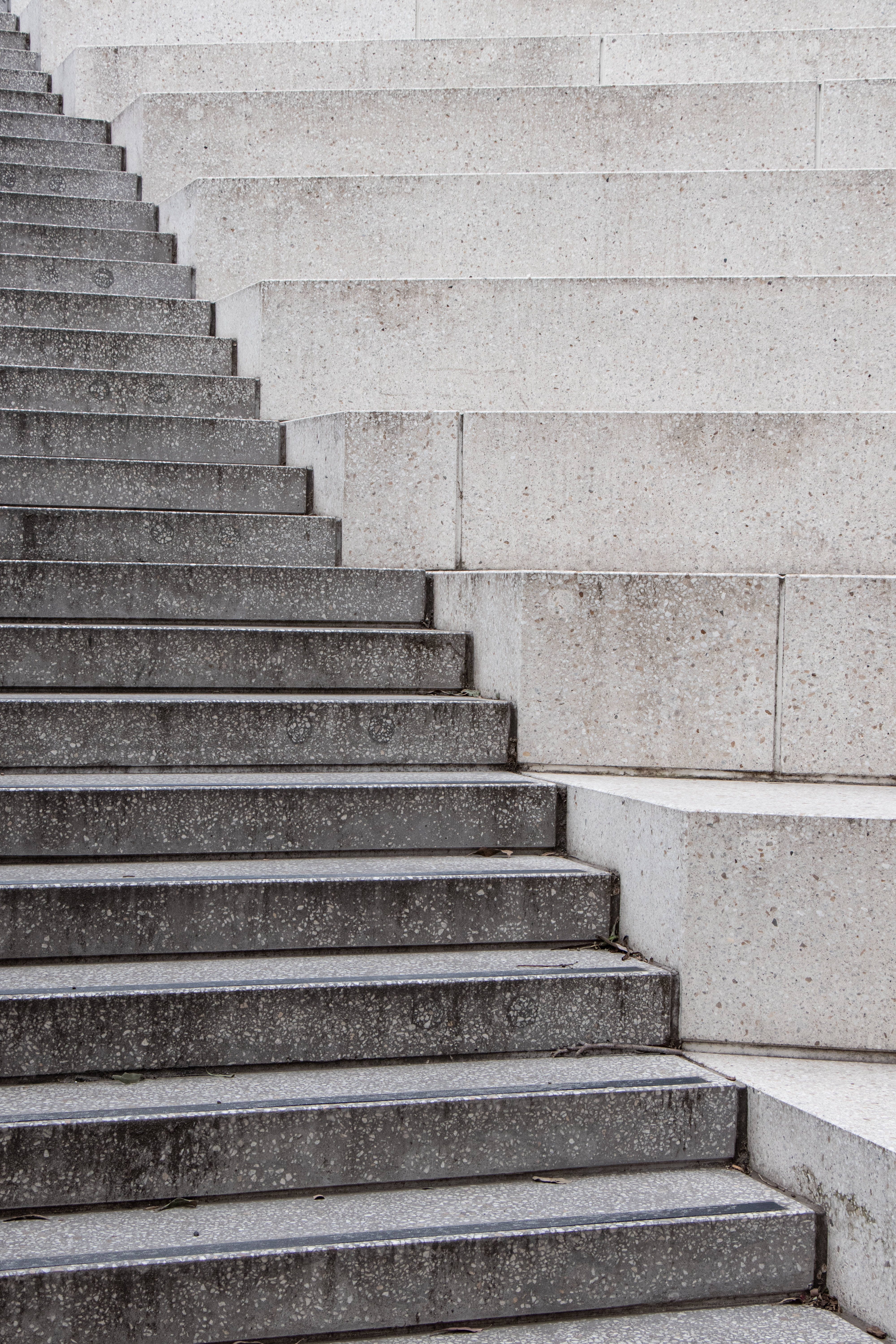 concrete texture staircase, weathered concrete, geometric staircase, 5K Phone Wallpaper