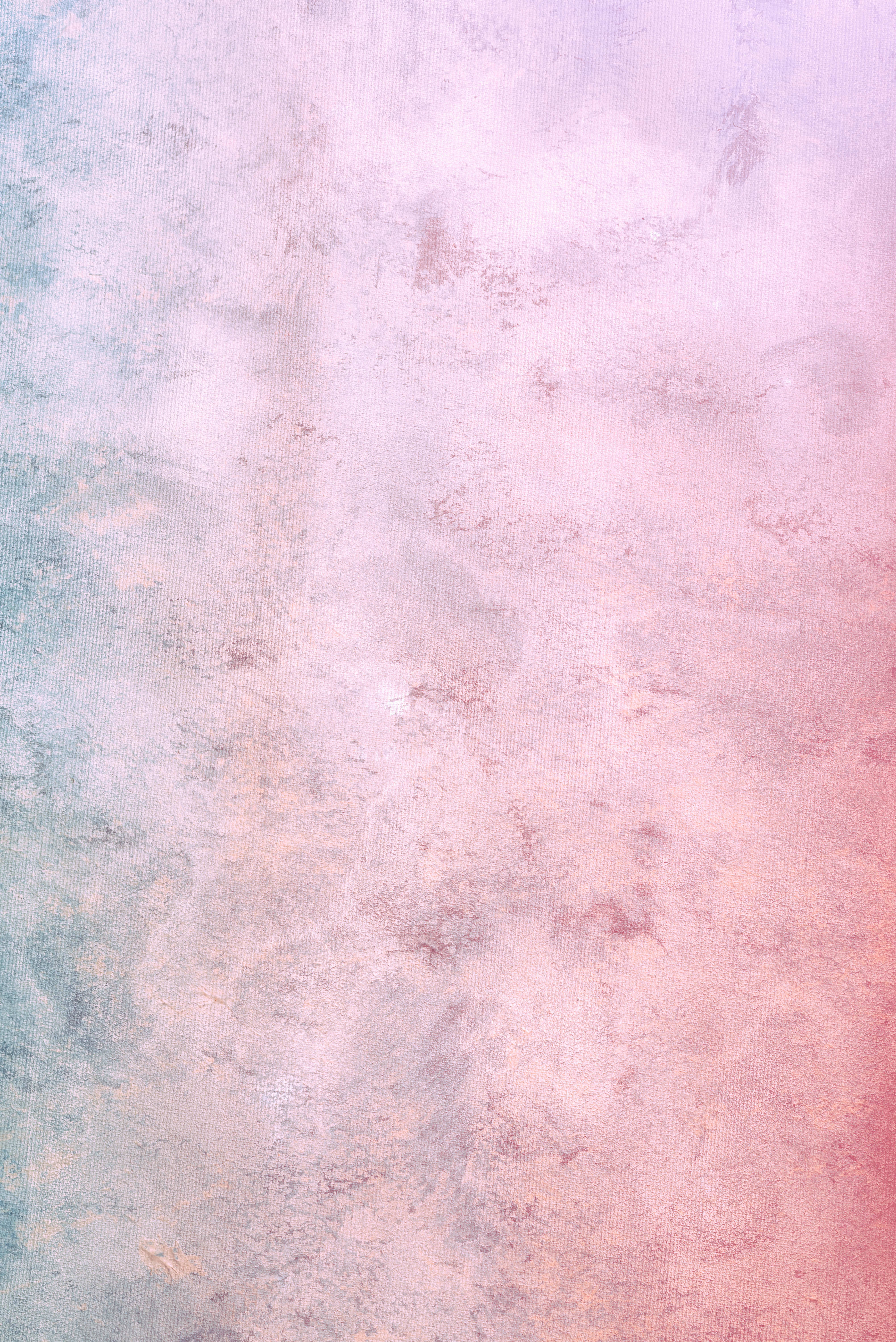 pink peach, mint green, textured brushstroke effect, 5K Phone Wallpaper