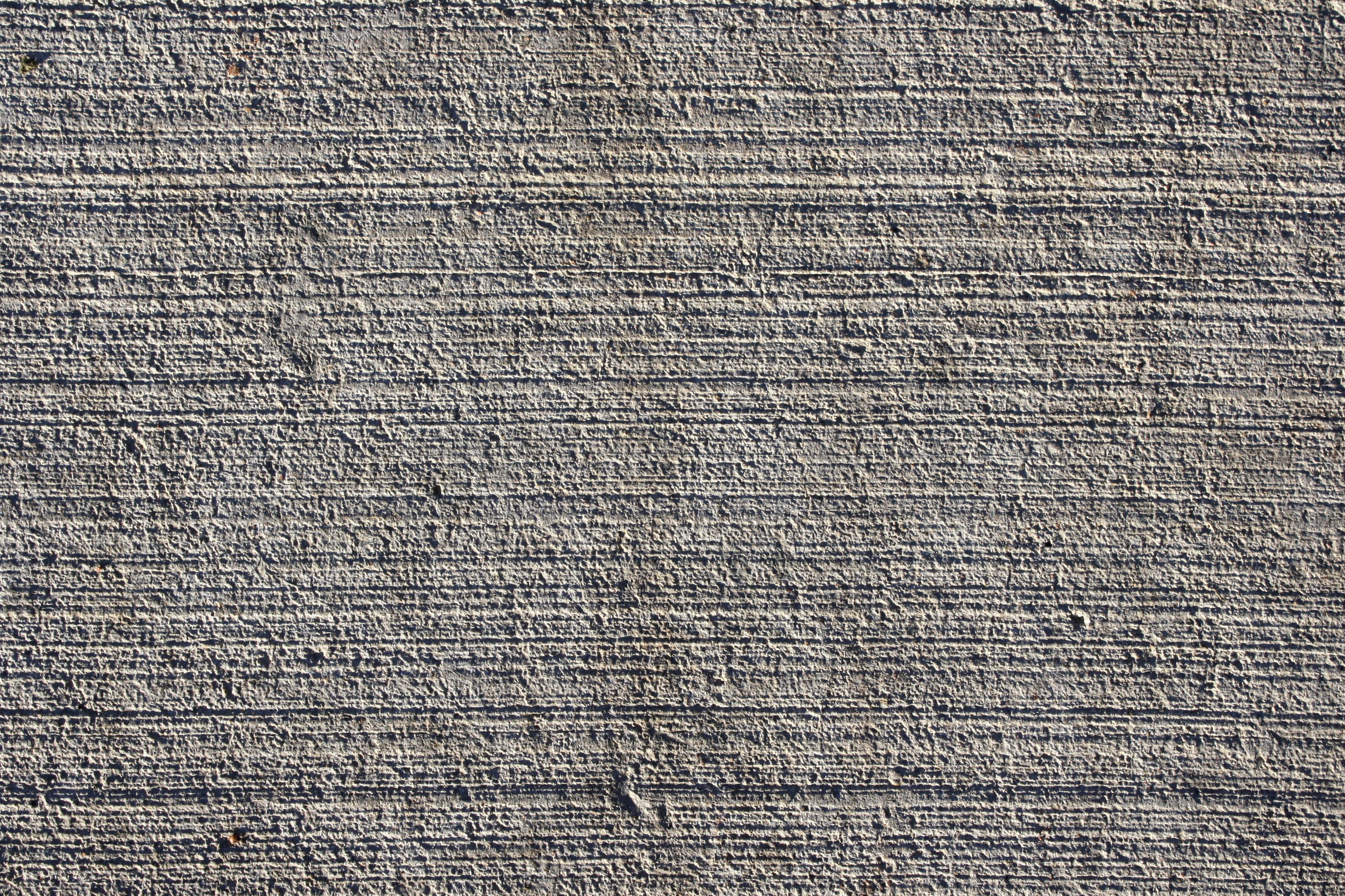 grey concrete, weathered concrete wall, horizontal grooves, 4K Desktop Wallpaper