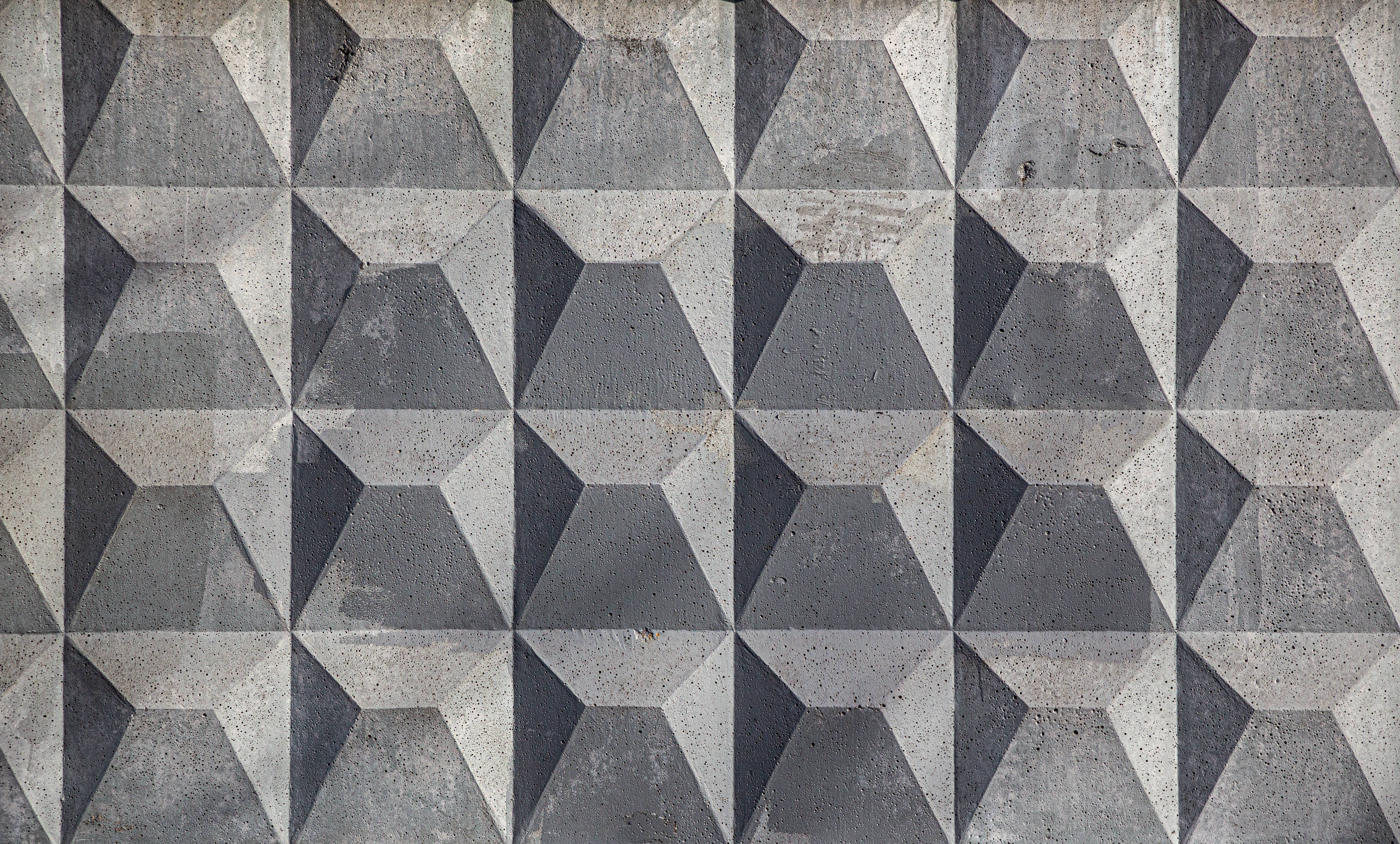 concrete texture, gray, 3D, 5K Desktop Wallpaper