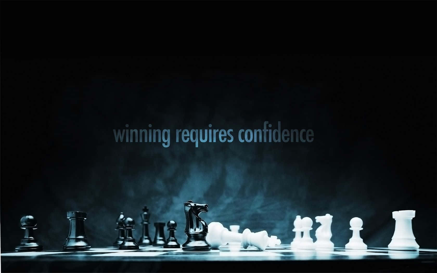 Confidence, blue sky, chess pieces, HD Desktop Wallpaper