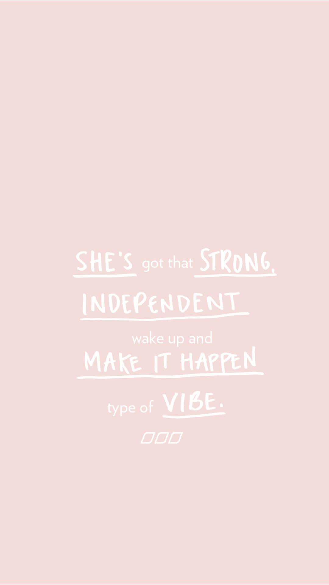 Pastel Pink, Minimalist, Confidence, Full HD Phone Wallpaper