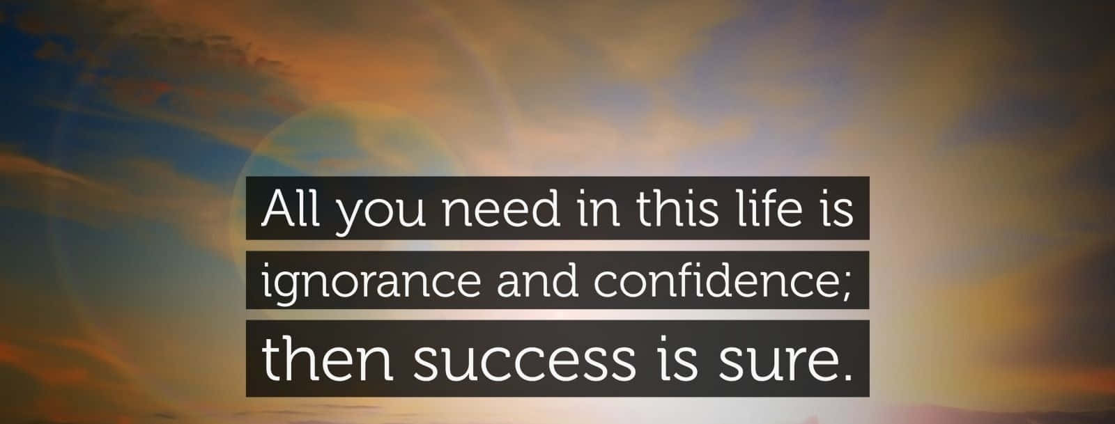 Confidence, sunset sky, orange, HD Desktop Wallpaper