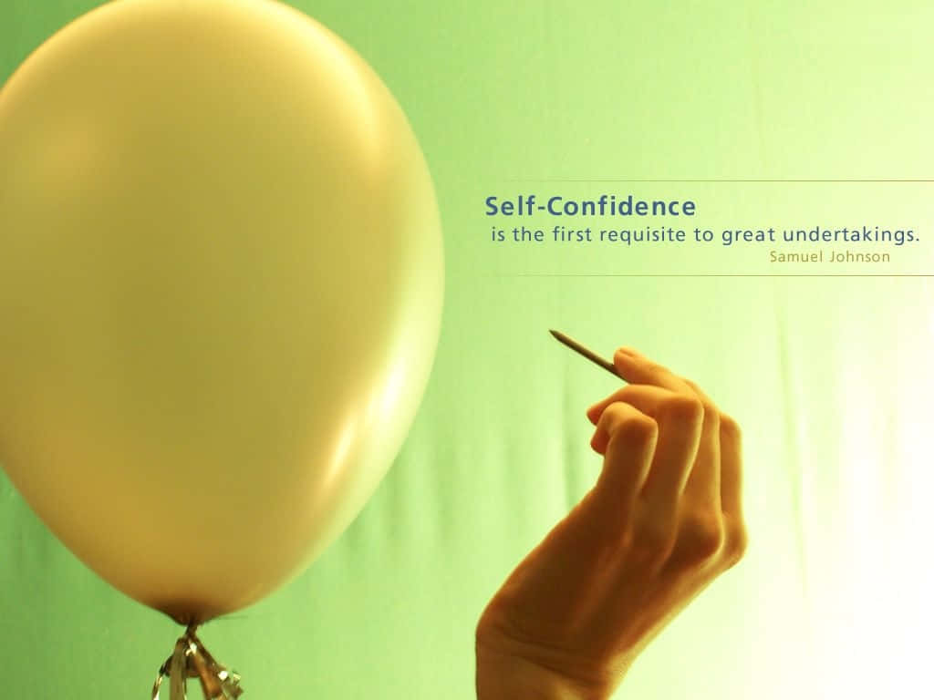 golden balloon, soft green background, motivational quote, SD Desktop Wallpaper