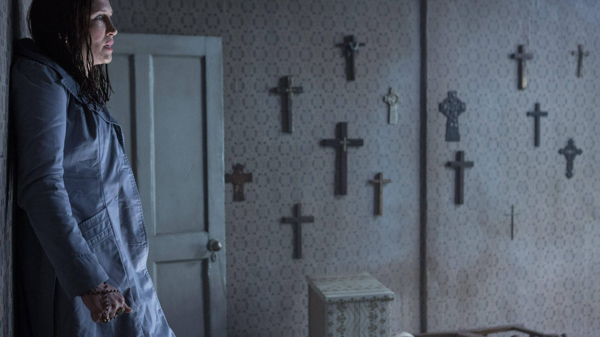The Conjuring, crucifix room, patterned wallpaper, Full HD Desktop Wallpaper