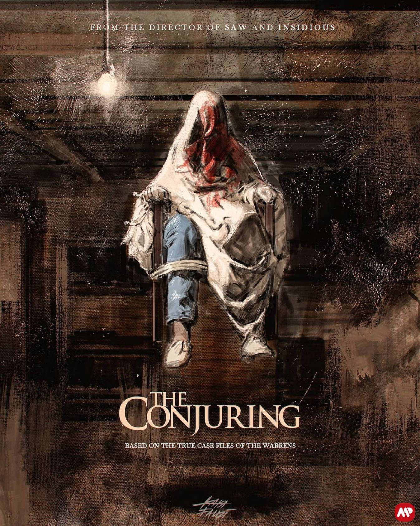 The Conjuring, possessed floating art poster, ghostly figure, HD Phone Wallpaper