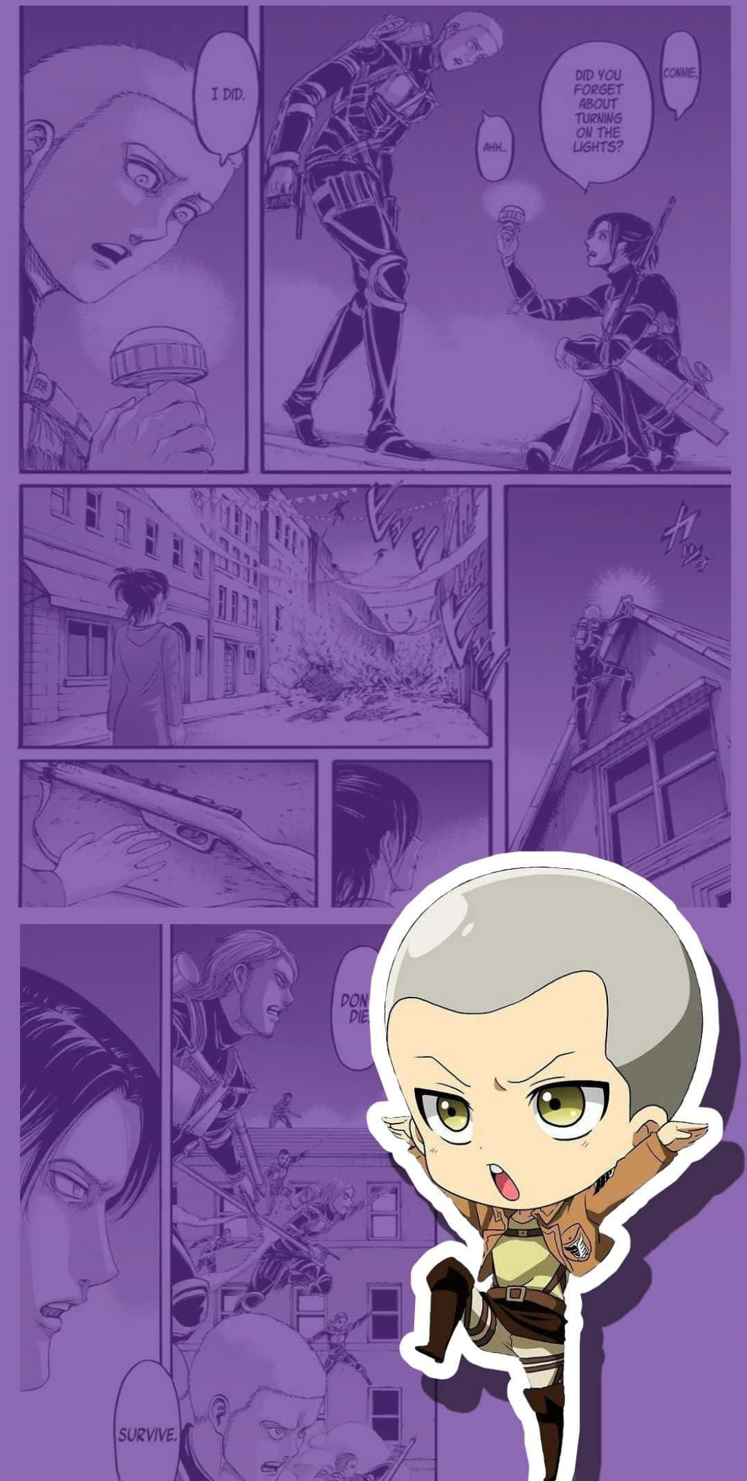 Connie Springer, manga comic strip, chibi anime character, Full HD Phone Wallpaper