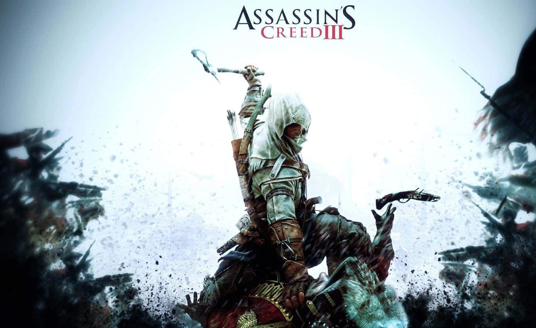 Connor Kenway, tomahawk, pistol, HD Desktop Wallpaper