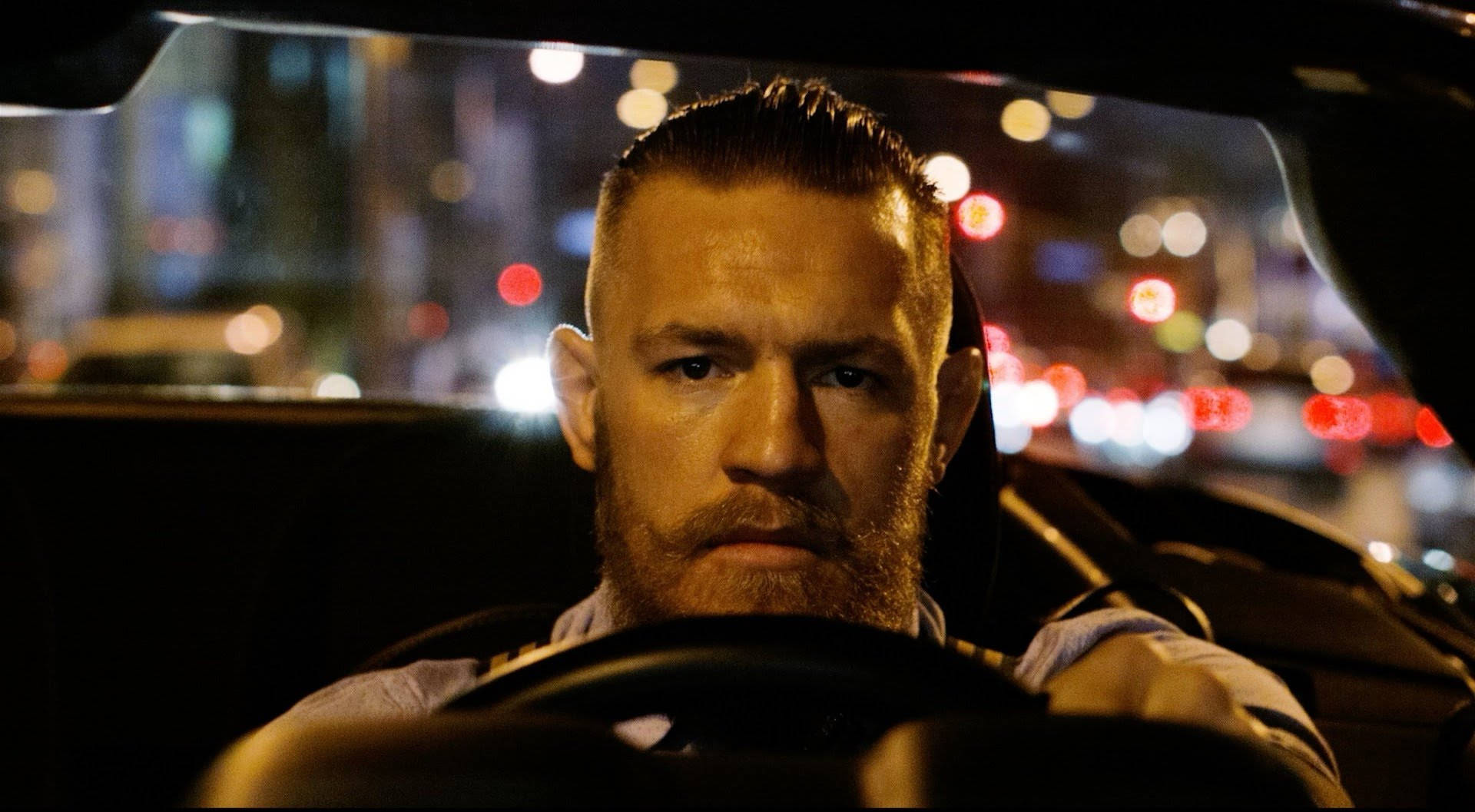 Conor Mcgregor, car, night, Full HD Desktop Wallpaper