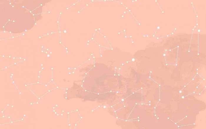 peach color aesthetic, constellation lines, dots, SD Desktop Wallpaper